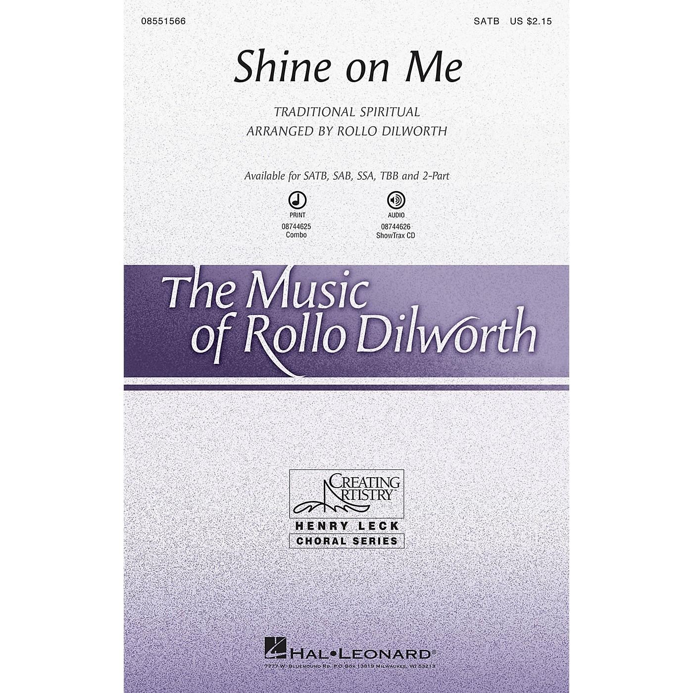 Hal Leonard Shine on Me SATB arranged by Rollo Dilworth thumbnail