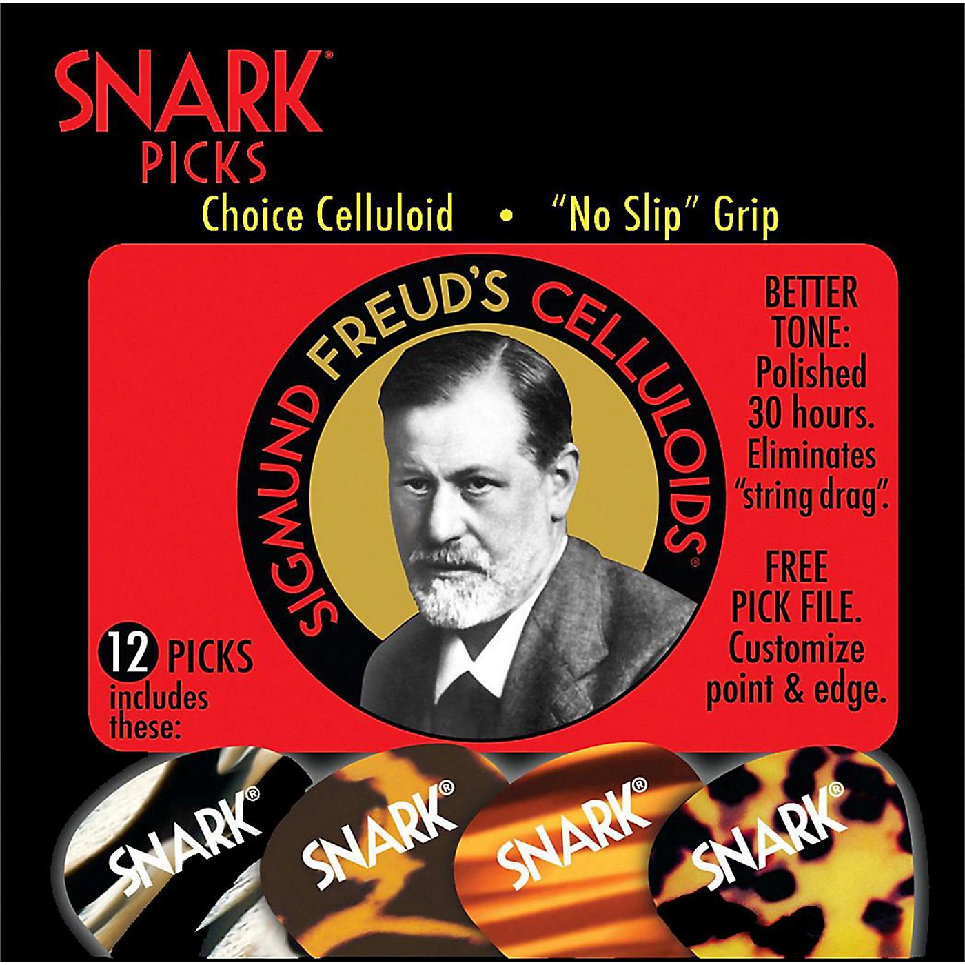 Snark Sigmund Freud Celluloid Guitar Picks thumbnail