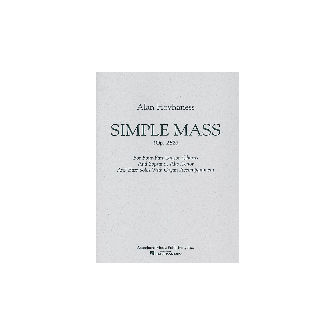 Associated Simple Mass (SATB) SATB composed by Alan Hovhaness thumbnail