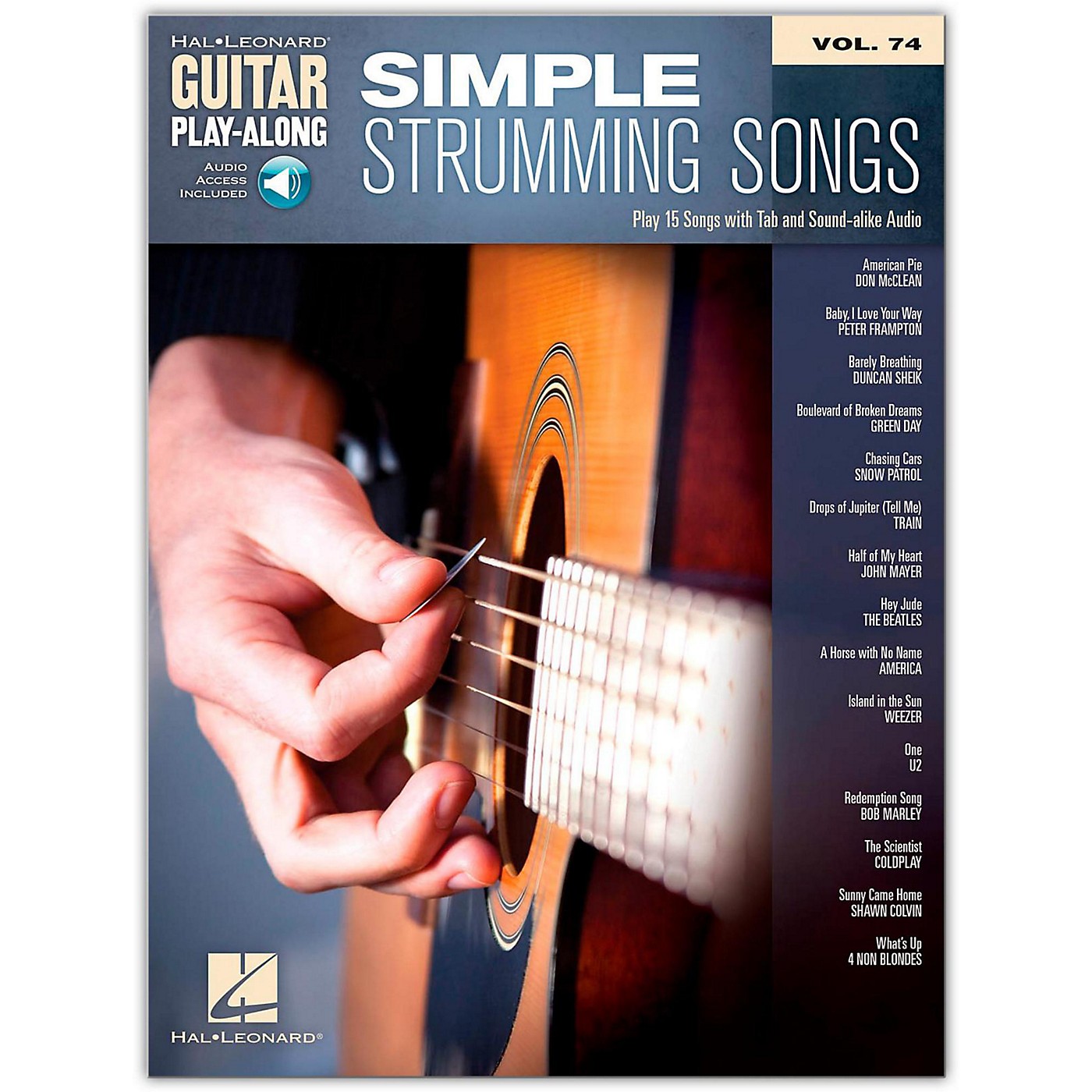 Hal Leonard Simple Strumming Songs - Guitar Play-Along Vol. 74 Book/Online Audio thumbnail