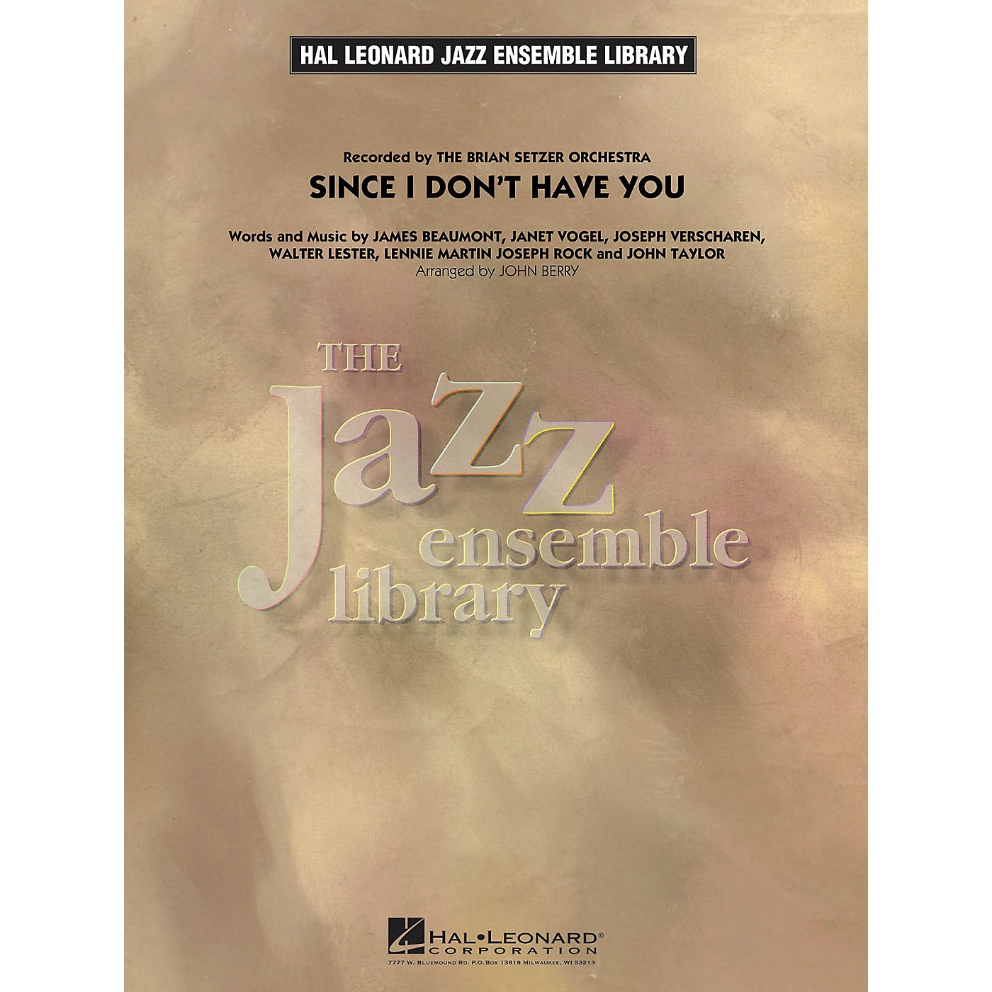 Hal Leonard Since I Don't Have You Jazz Band Level 4 Arranged by John Berry thumbnail