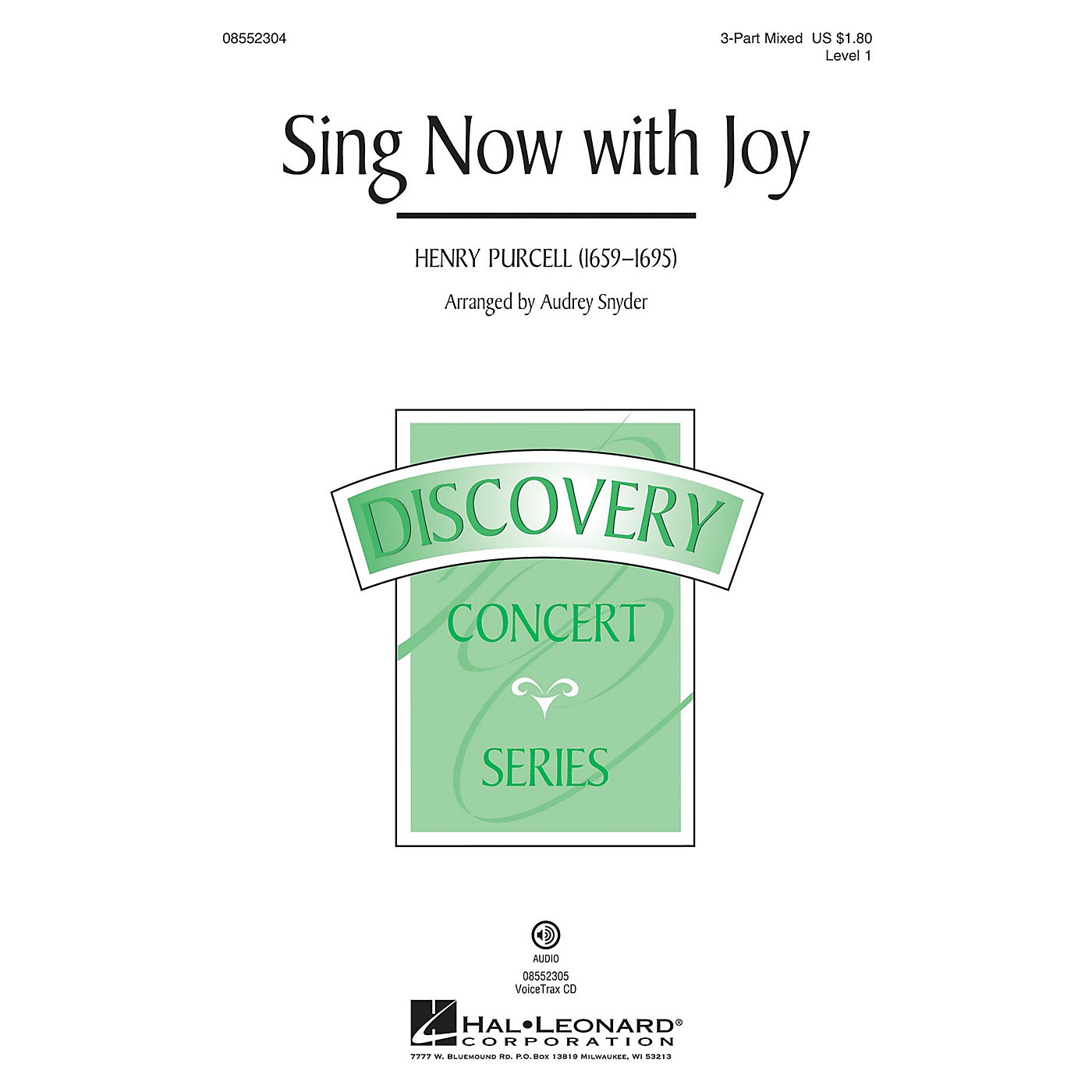 Hal Leonard Sing Now with Joy (Discovery Level 1) VoiceTrax CD Arranged by Audrey Snyder thumbnail