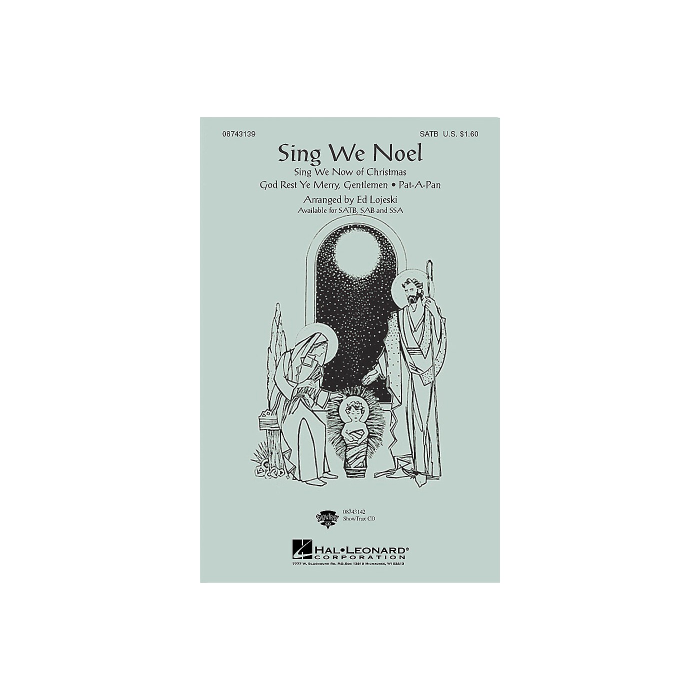 Hal Leonard Sing We Noel (Medley) SSA Arranged by Ed Lojeski thumbnail