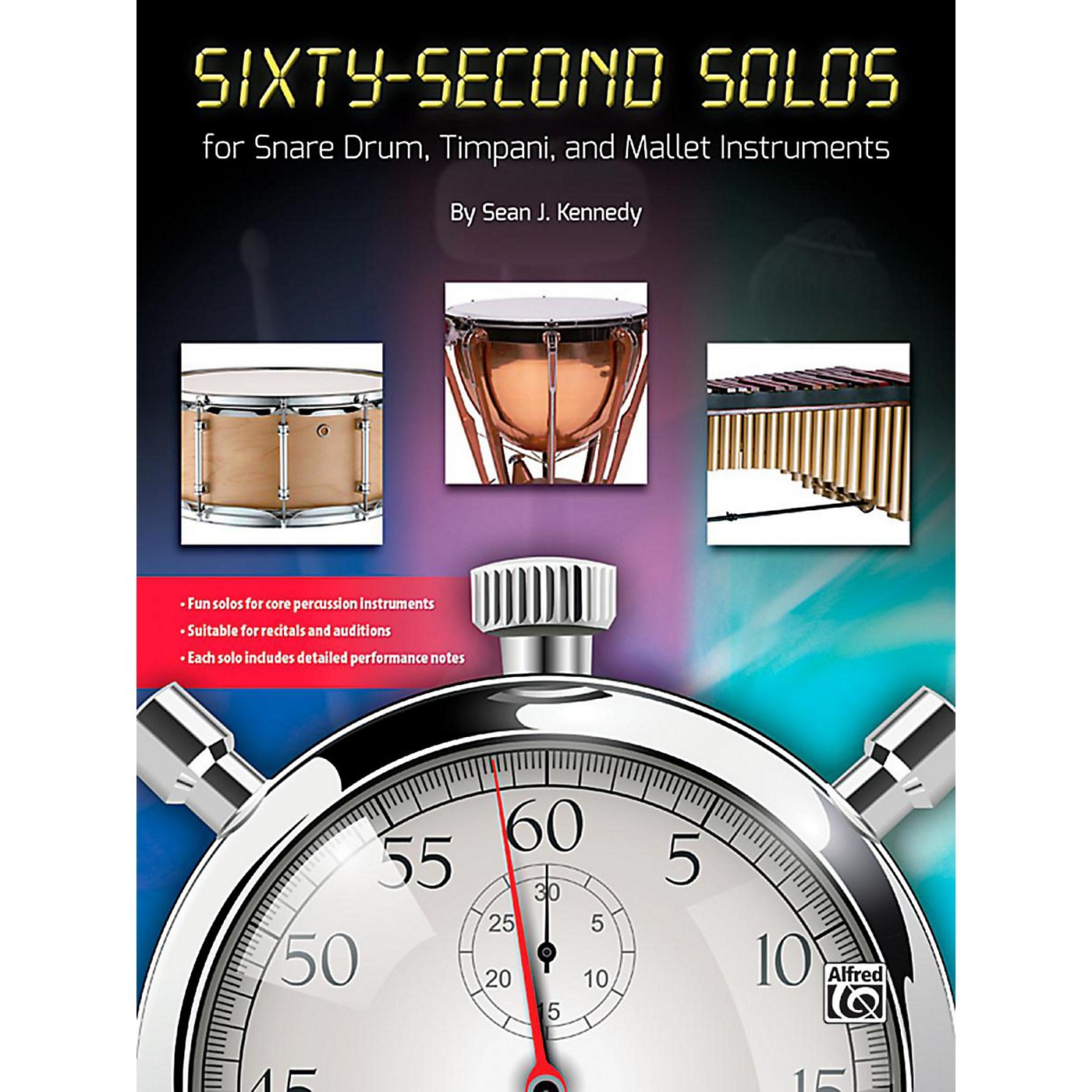 Alfred Sixty-Second Solos For Snare Drum, Timpani, and Mallet Instruments Book thumbnail
