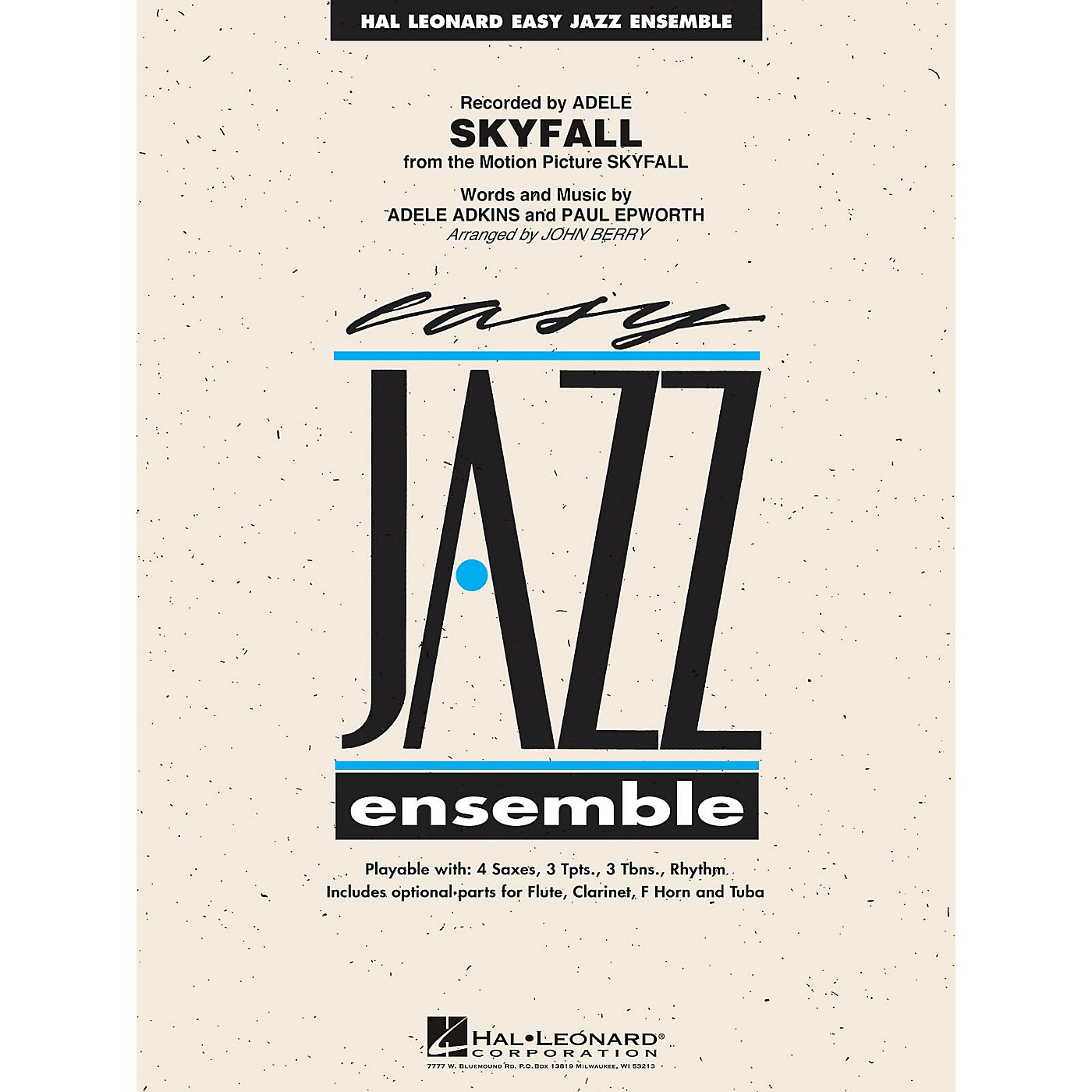 Hal Leonard Skyfall Jazz Band Level 2 by Adele Arranged by John Berry thumbnail