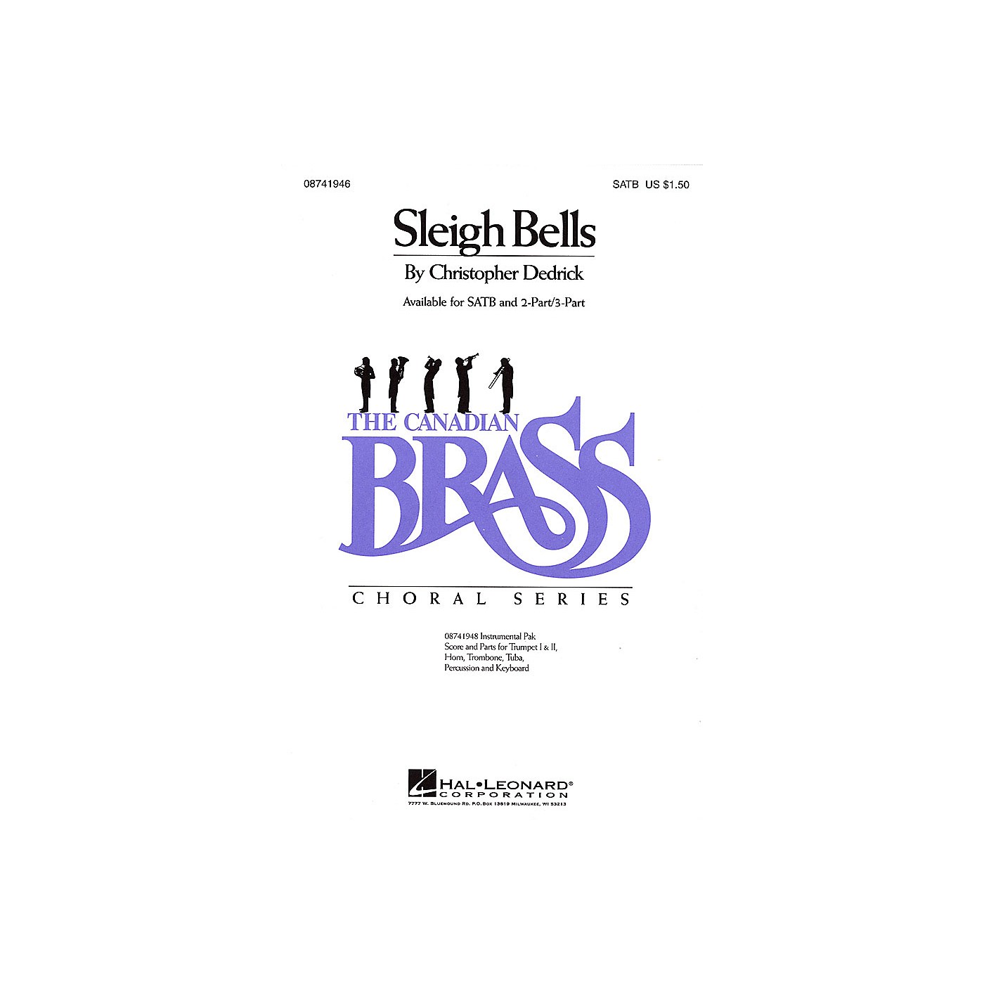 Hal Leonard Sleigh Bells SATB composed by Christopher Dedrick