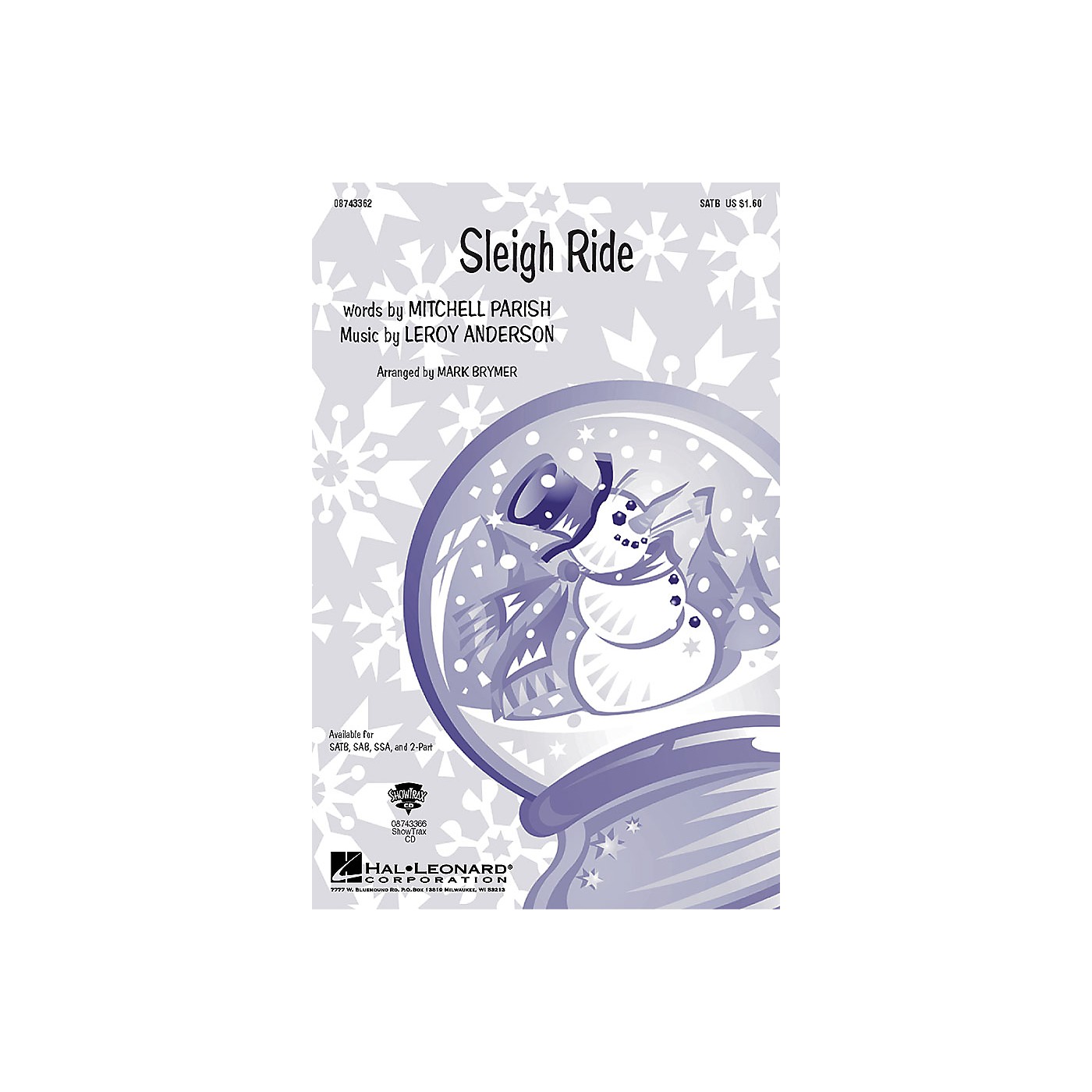 Hal Leonard Sleigh Ride SATB arranged by Mark Brymer thumbnail