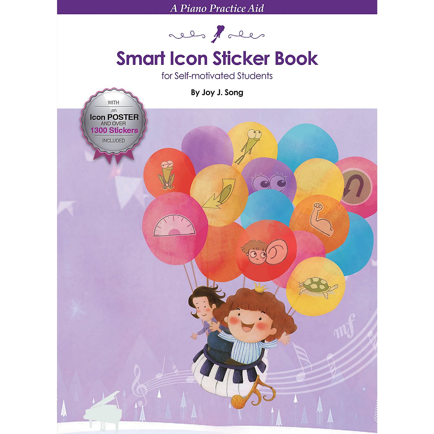Hal Leonard Smart Icon Sticker Book Educational Piano Library Series Softcover Written by Joy J. Song thumbnail