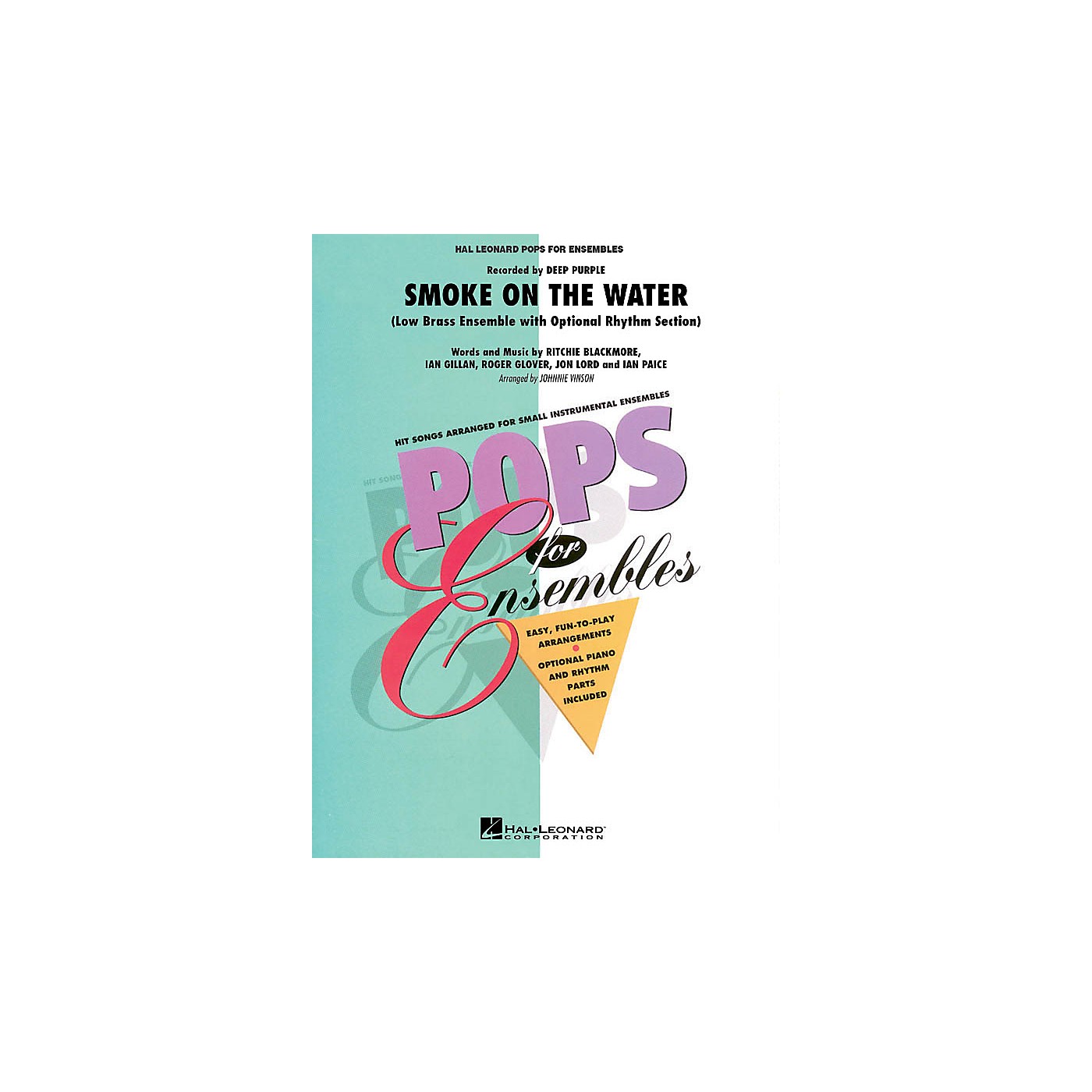 Hal Leonard Smoke on the Water (Low Brass Ensemble (opt. rhythm section)) Concert Band Level 2.5 by Johnnie Vinson thumbnail