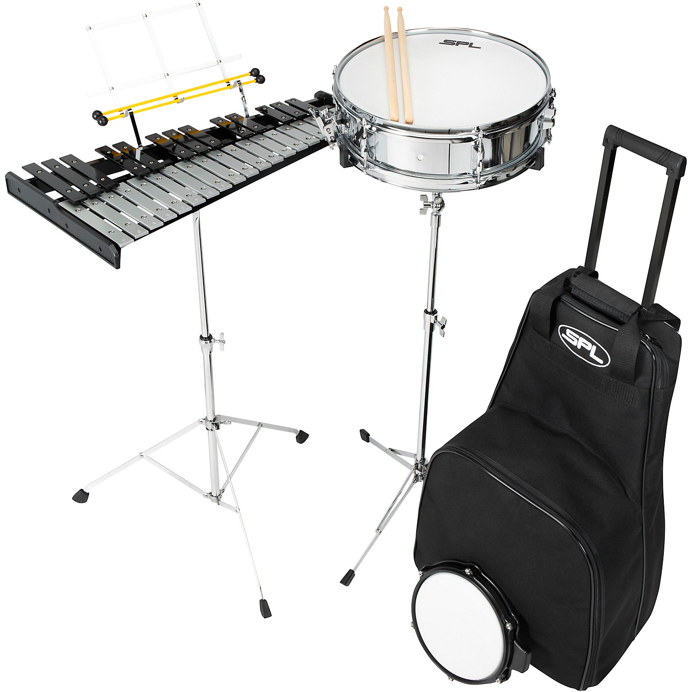 Sound Percussion Labs Snare and Bell Kit With Rolling Bag thumbnail
