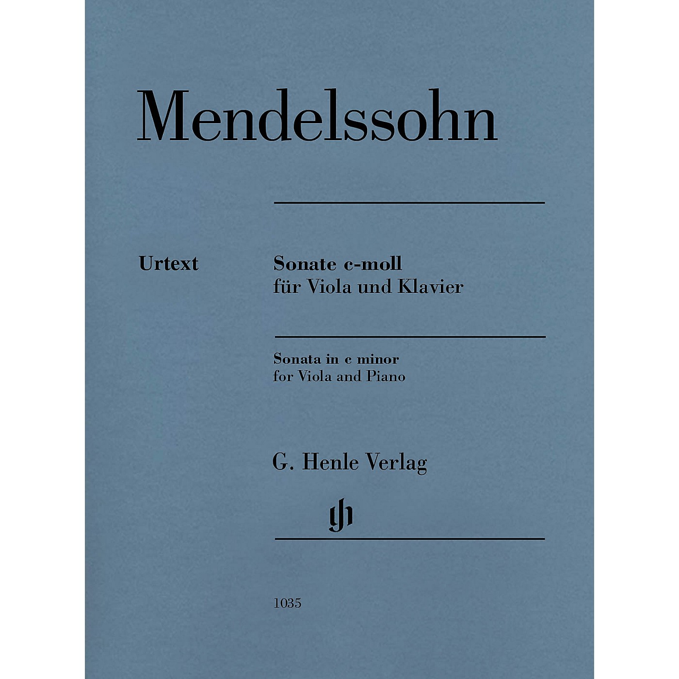 G. Henle Verlag Sonata in C Minor Henle Music Composed by Mendelssohn Bartholdy Edited by Ernst Herttrich thumbnail