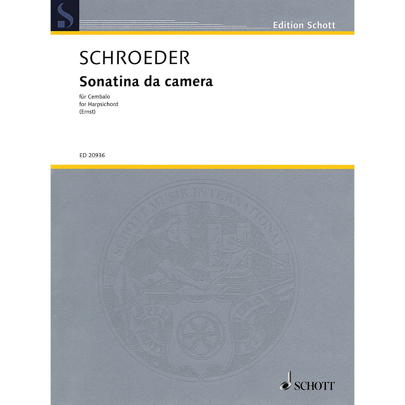 Hal Leonard Sonatina da camera (for Cembalo or Harpsichord) Schott Series Softcover thumbnail