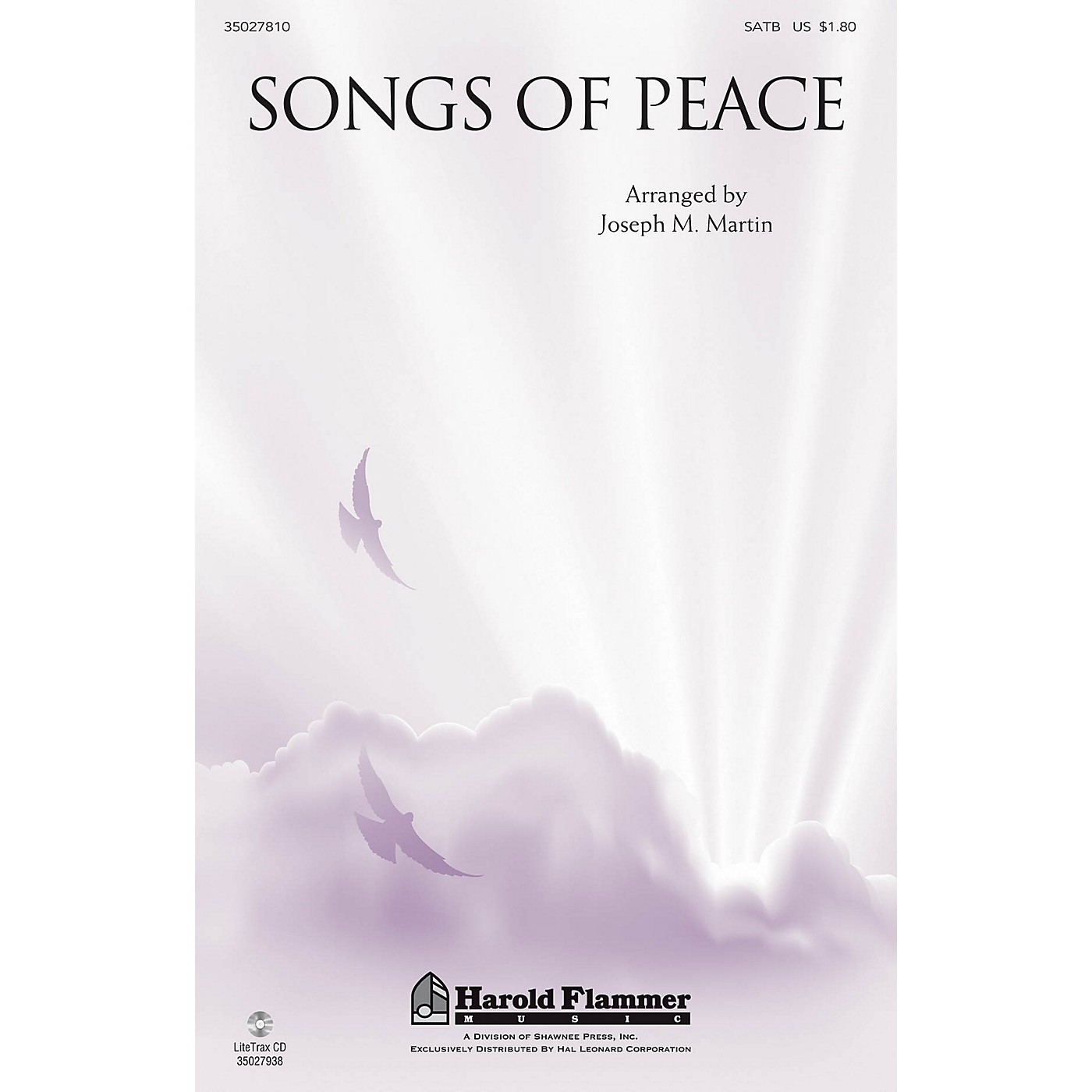Shawnee Press Songs of Peace SATB arranged by Joseph M. Martin thumbnail
