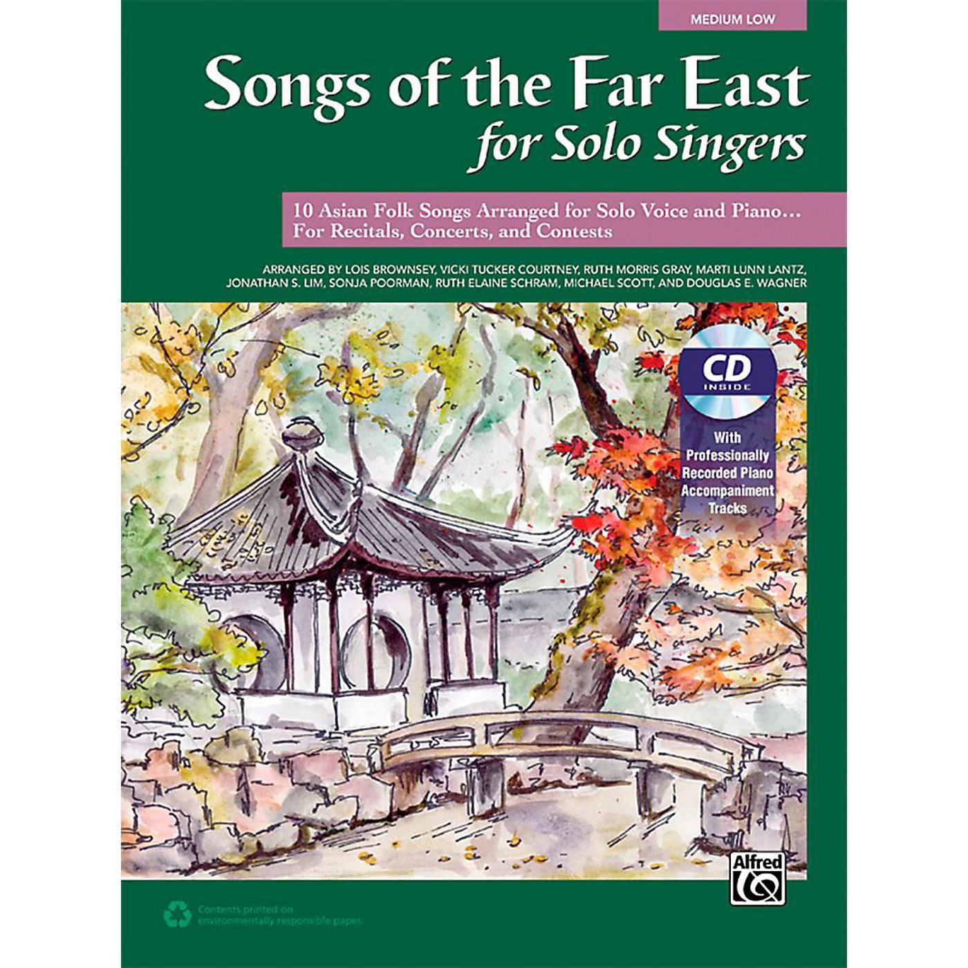 Alfred Songs of the Far East for Solo Singers Book & Acc. CD Medium Low thumbnail