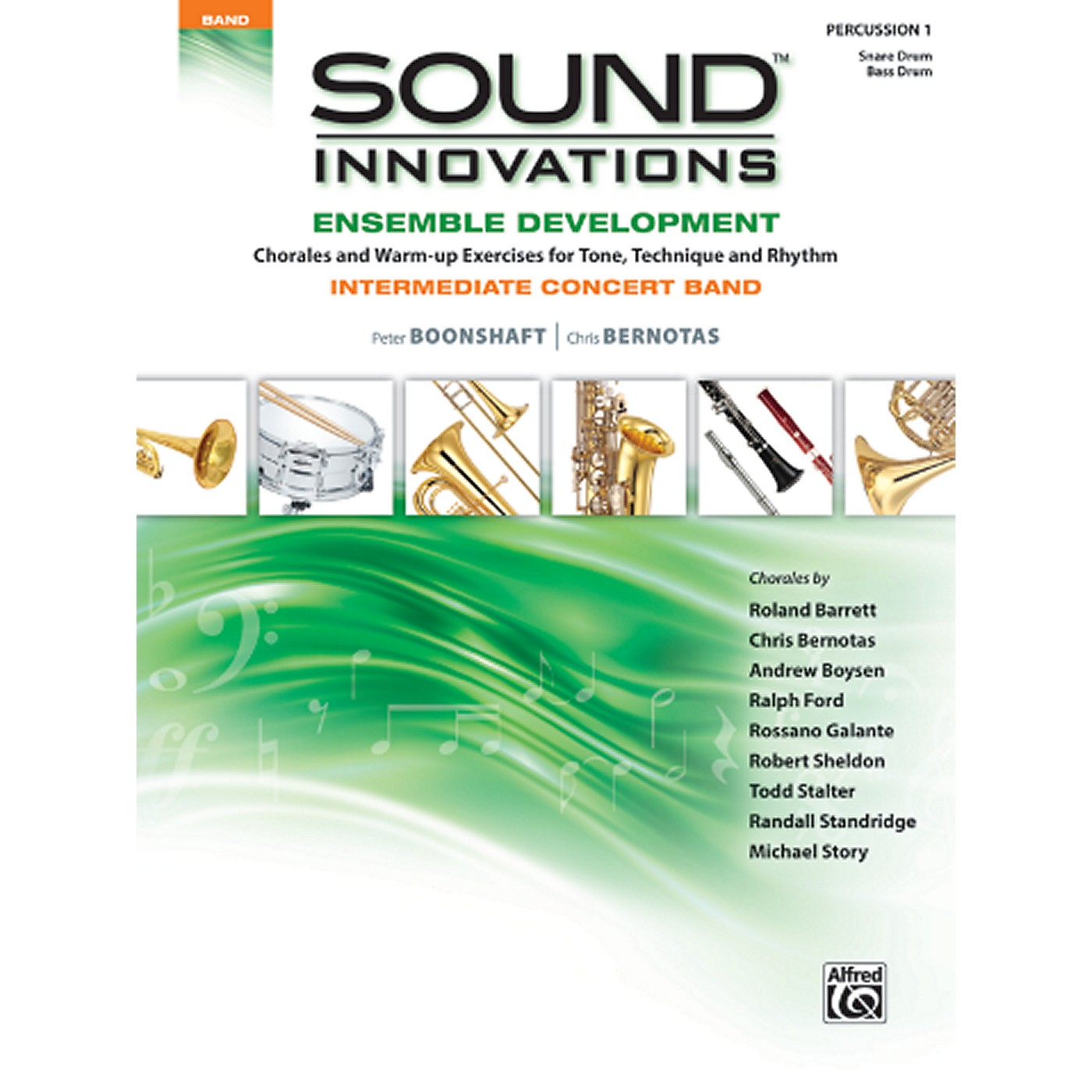Alfred Sound Innovations Concert Band Ensemble Development Percussion 1 Book thumbnail