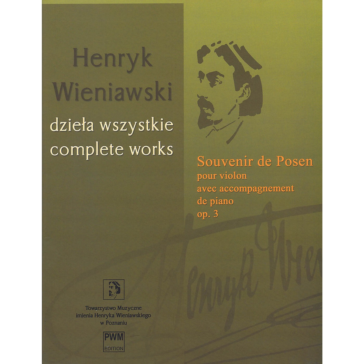 PWM Souvenir de Posen Op. 3 PWM Series Softcover Composed by Henryk Wieniawski thumbnail