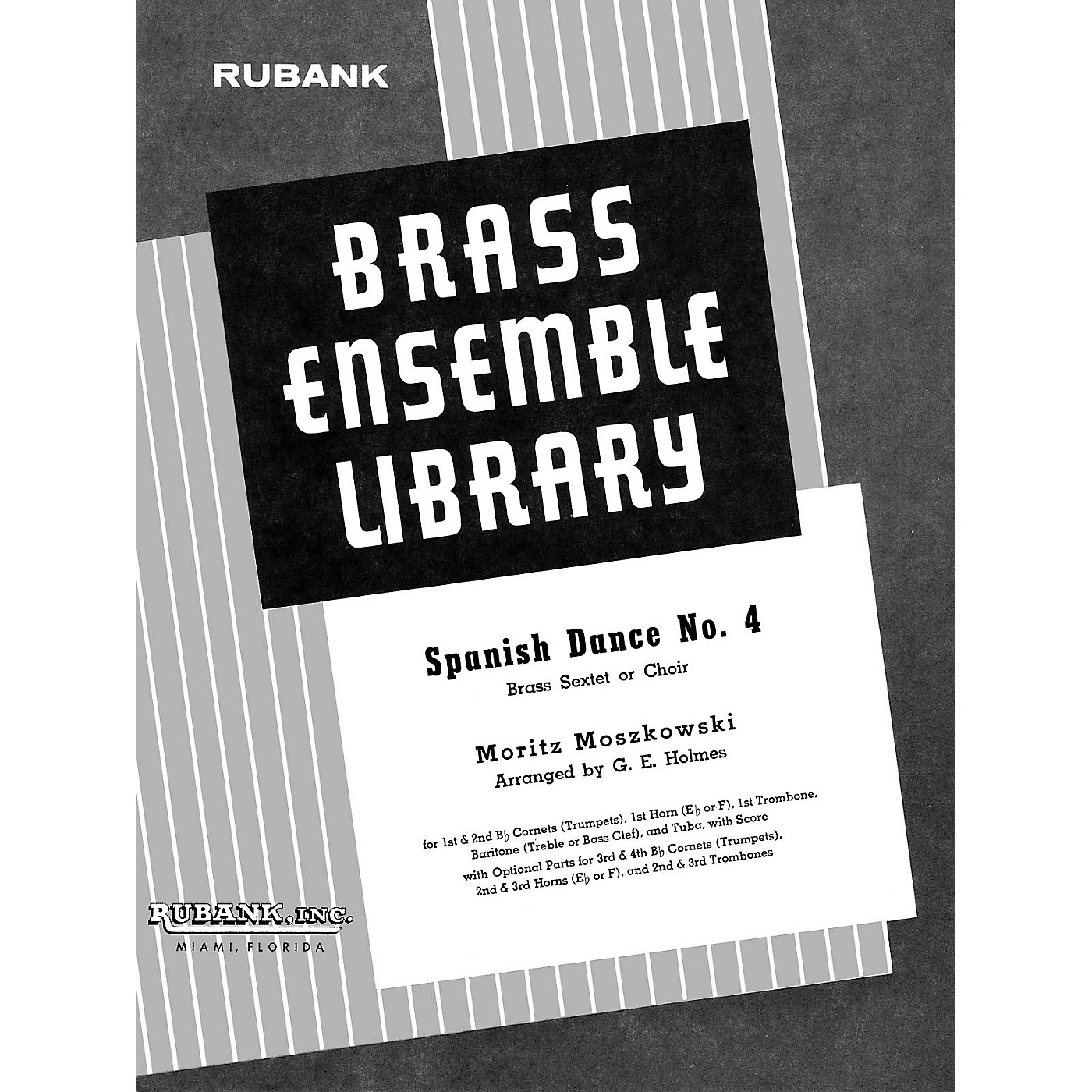 Rubank Publications Spanish Dance No. 4 (Brass Sextet/Choir - Grade 4) Rubank Solo/Ensemble Sheet Series thumbnail
