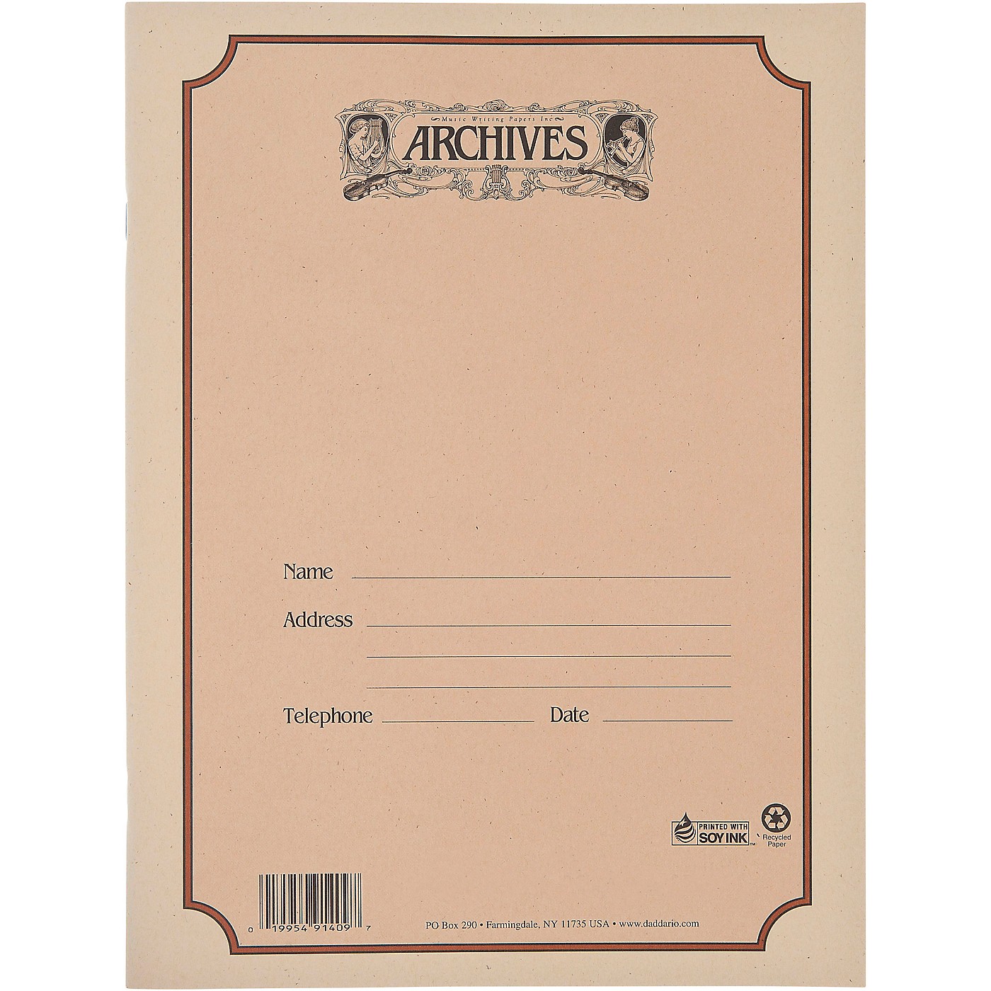 Archives Spiral Bound Manuscript Paper 10 Staves, 96 Pages thumbnail