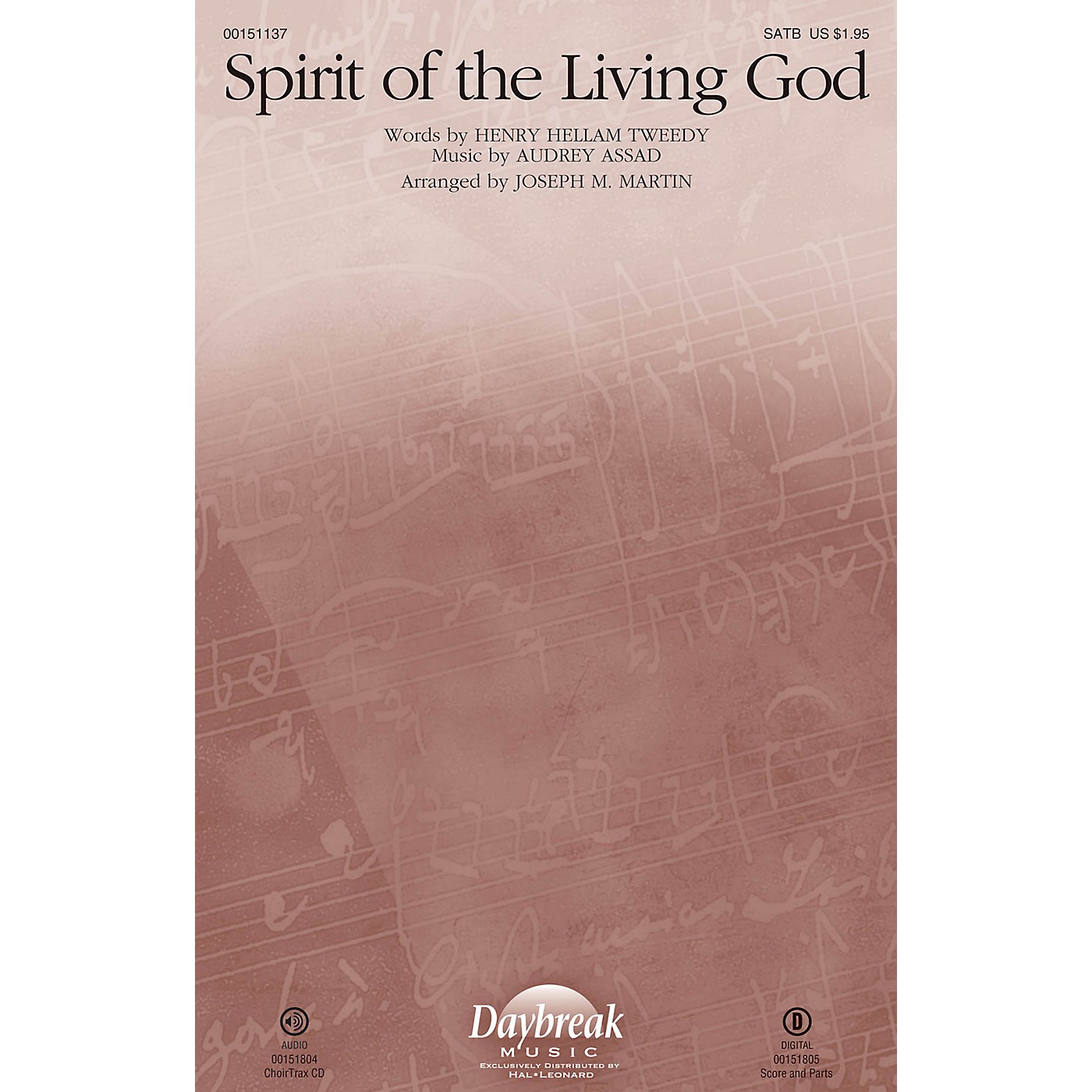 Daybreak Music Spirit of the Living God CHOIRTRAX CD by Audrey Assad Arranged by Joseph M. Martin thumbnail