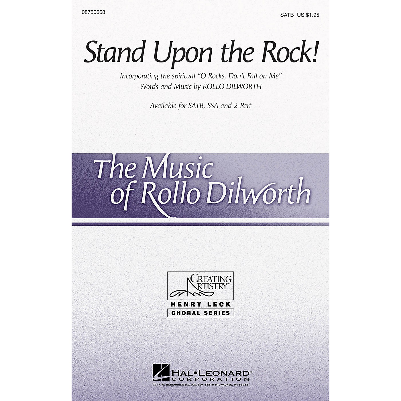 Hal Leonard Stand Upon the Rock! SSA Composed by Rollo Dilworth thumbnail