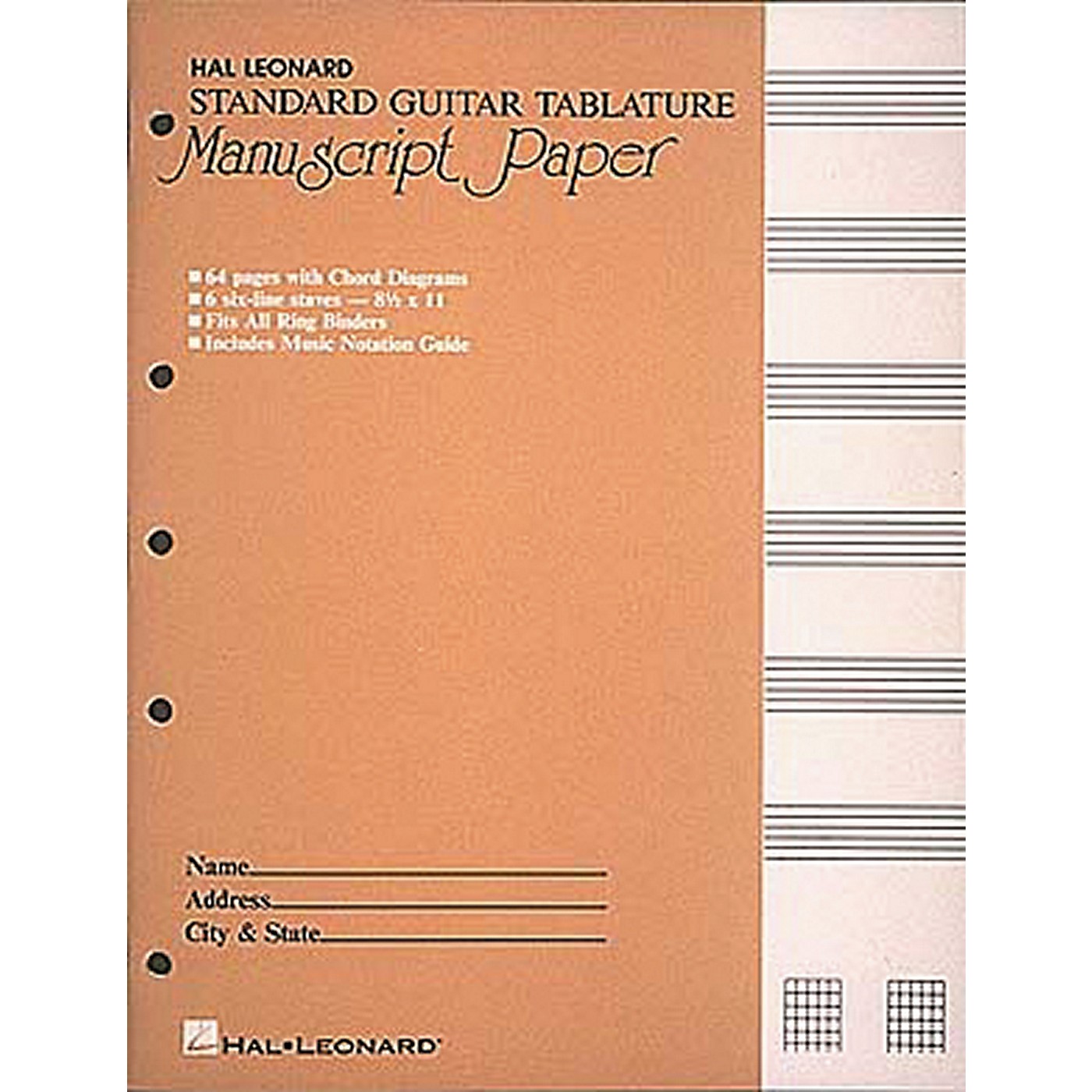 Hal Leonard Standard Guitar Tablature Manuscript Paper thumbnail
