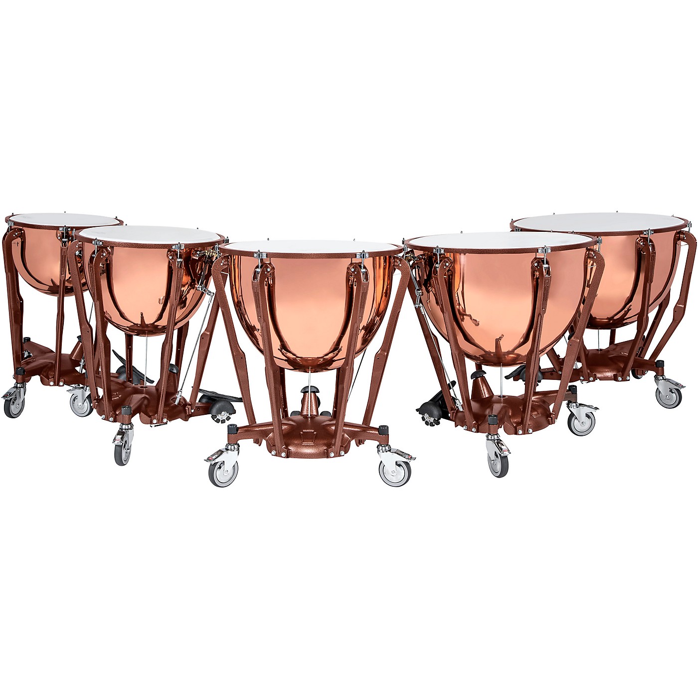 Ludwig Standard Series Polished Copper Timpani Set with Gauge thumbnail