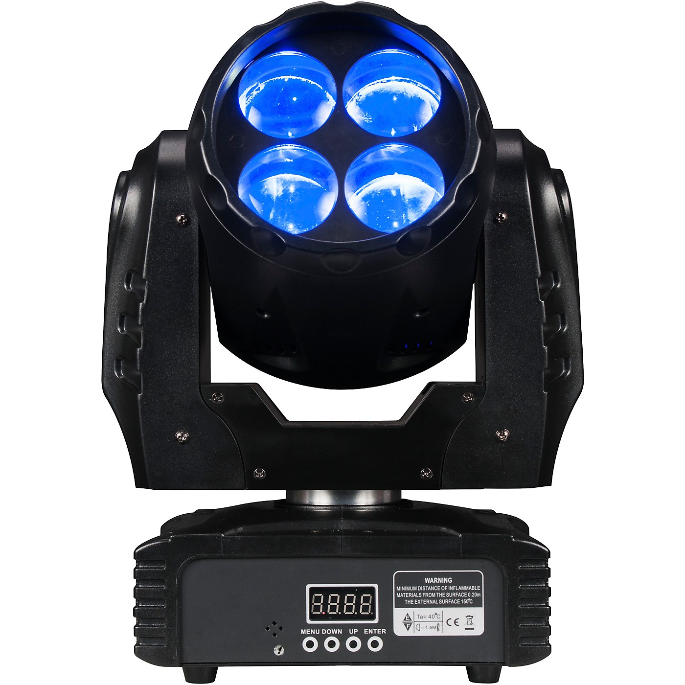 Eliminator Lighting Stealth Craze Moving-Head Mini Beam Light with Color Wheels thumbnail