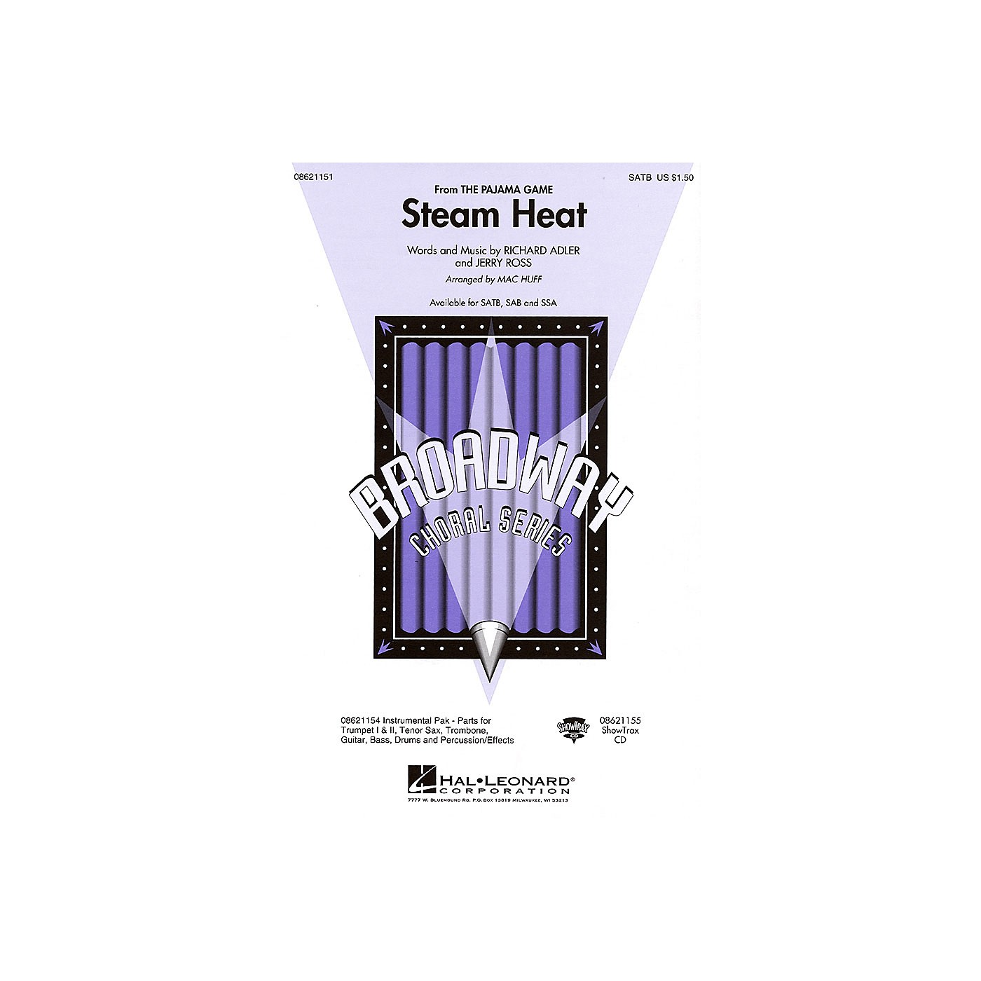 Hal Leonard Steam Heat (from The Pajama Game) SAB Arranged by Mac Huff thumbnail