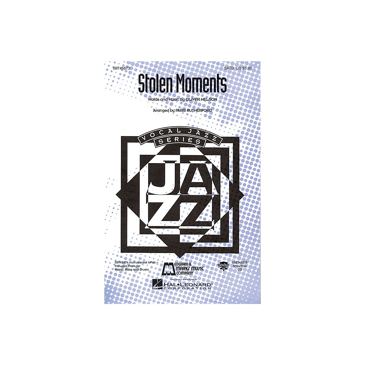 Hal Leonard Stolen Moments SATB arranged by Paris Rutherford thumbnail