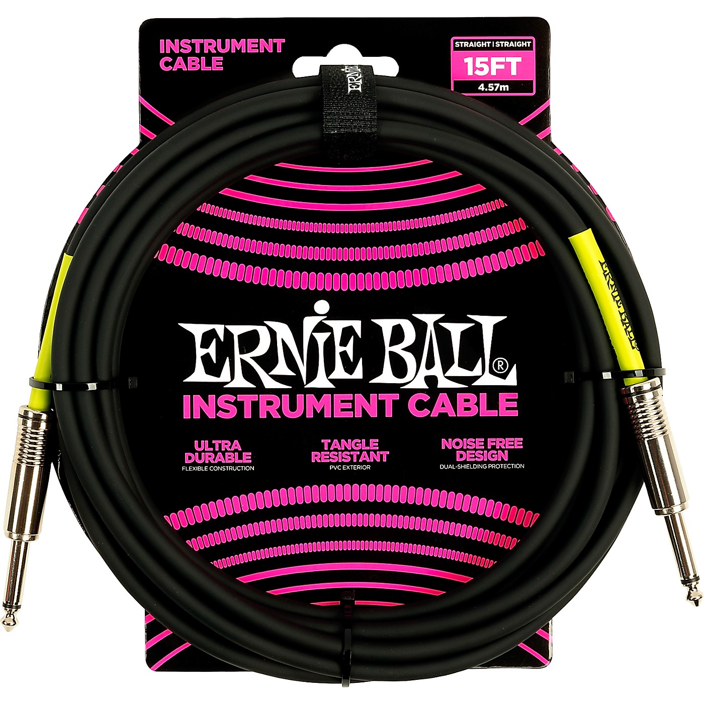Ernie Ball Straight Instrument Cable - Black thumbnail