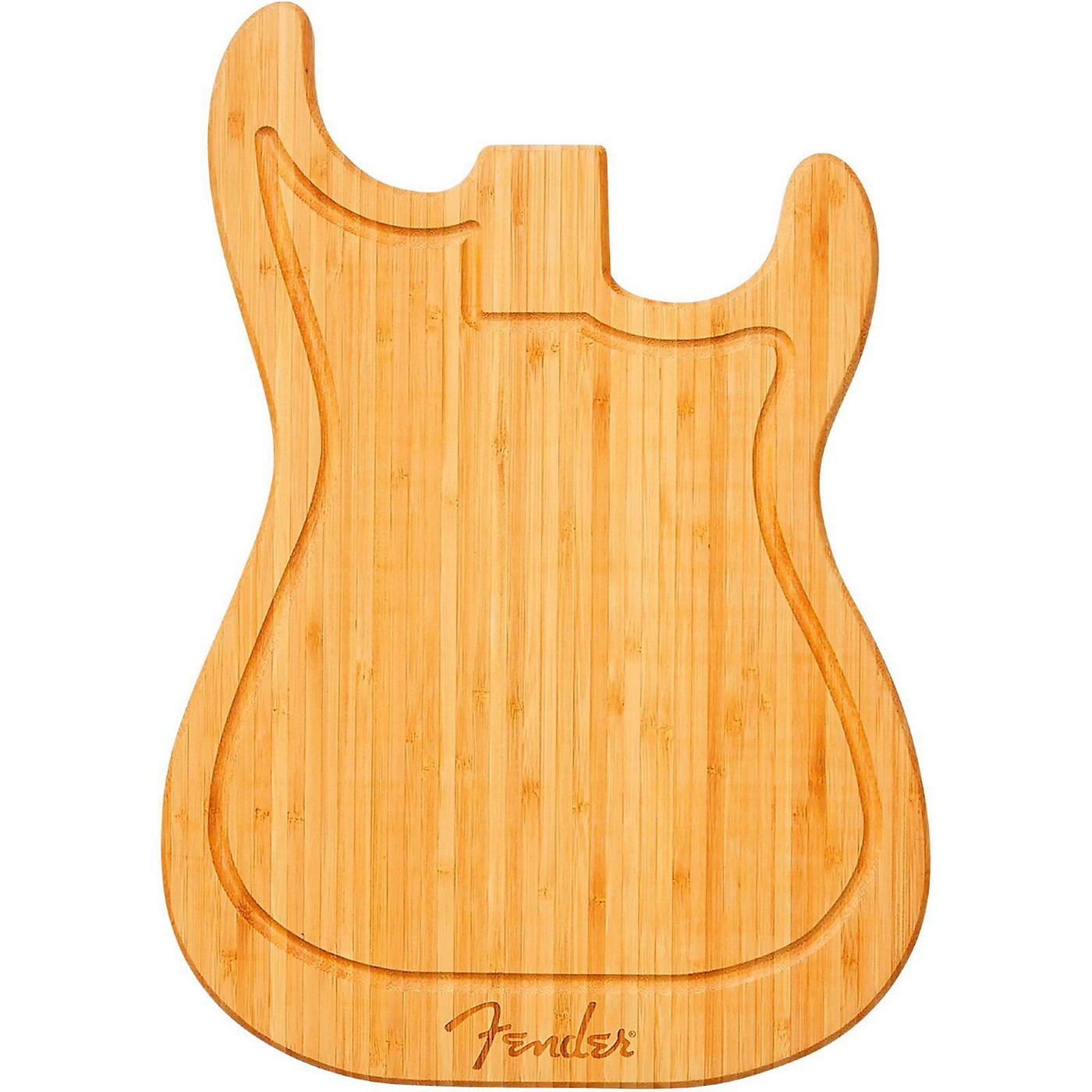 Fender Stratocaster Bamboo Cutting Board thumbnail