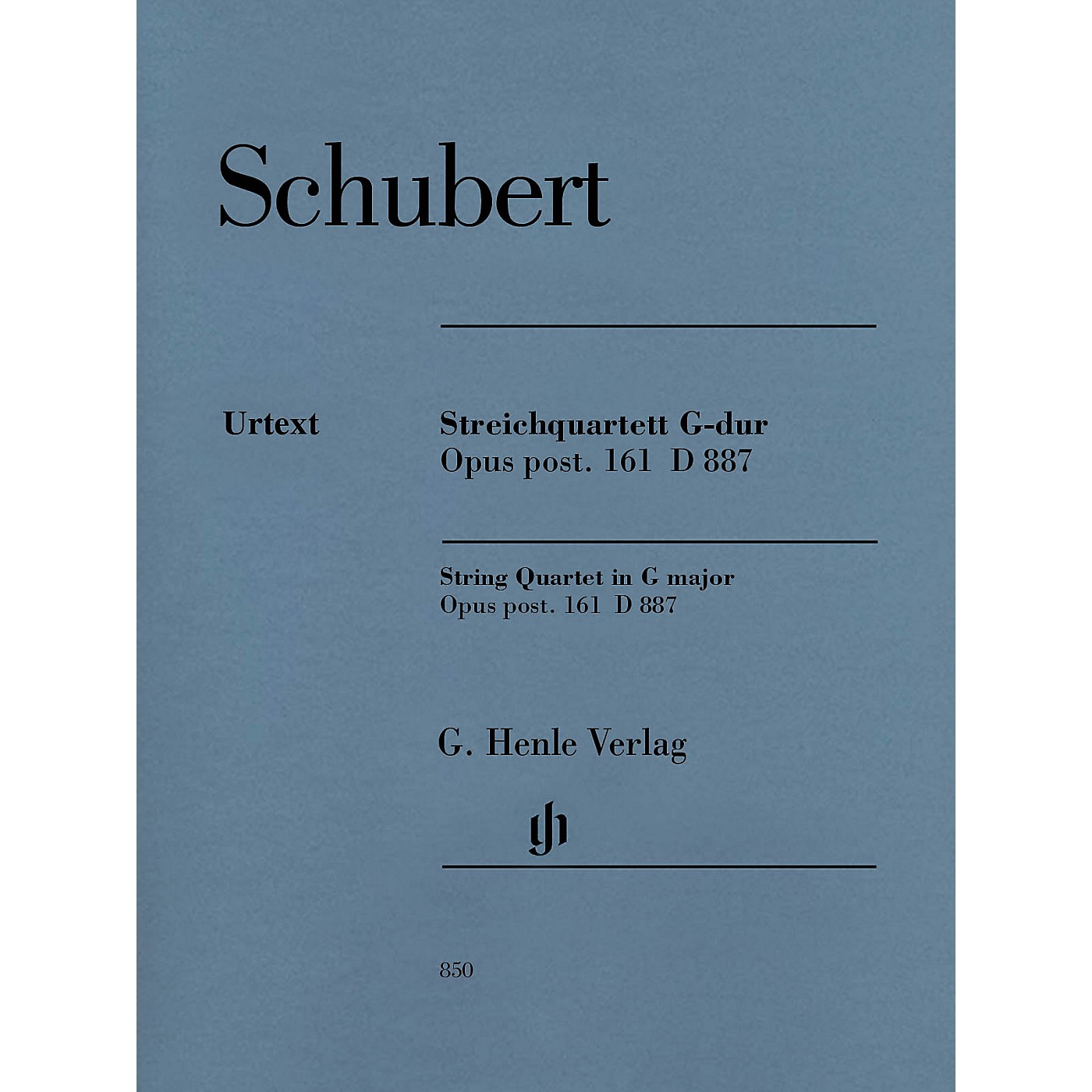 G. Henle Verlag String Quartet in G Major, Op. post. 161 D 887 Henle Music Folios by Franz Schubert Edited by Egon Voss thumbnail