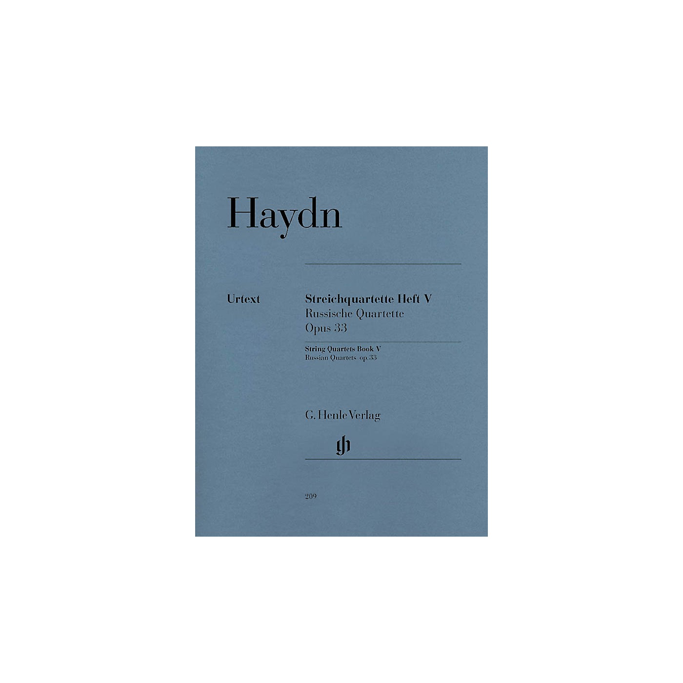 G. Henle Verlag String Quartets, Vol. V, Op. 33 (Russian Quartets) Henle Music Folios Series Softcover by Joseph Haydn thumbnail