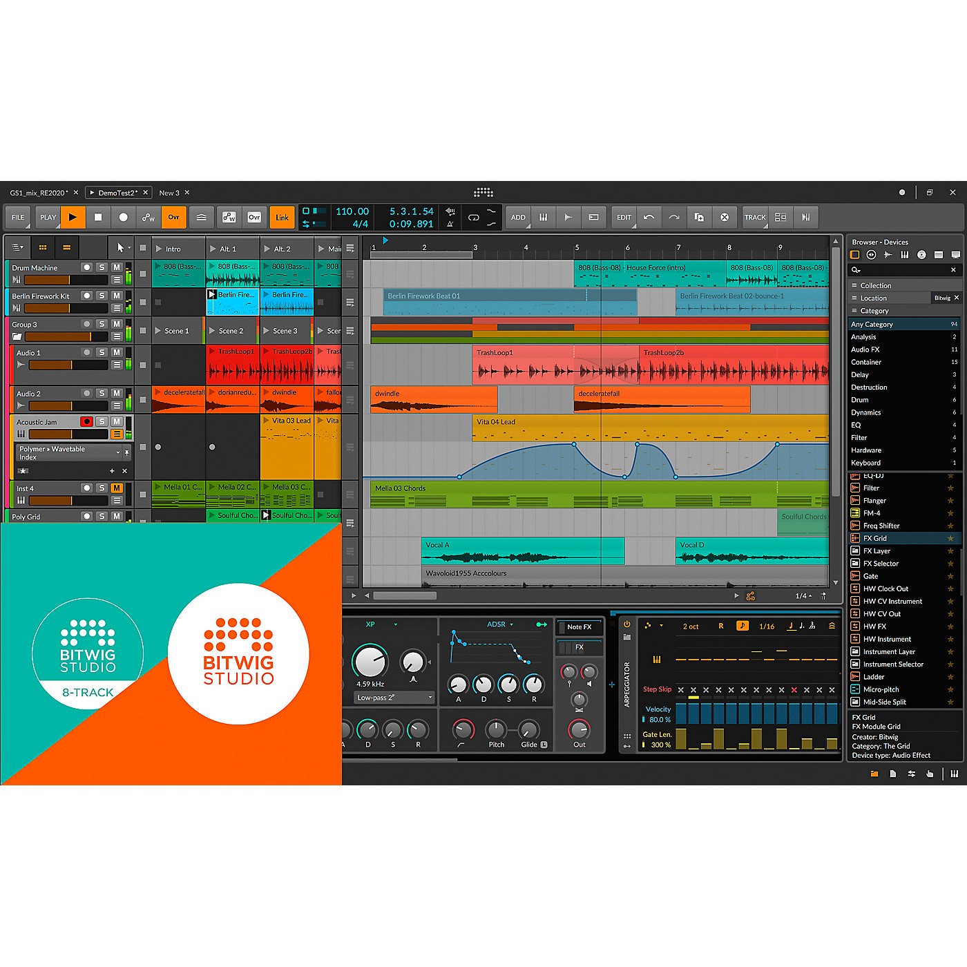 Bitwig Studio 4 DAW Software - Upgrade from 8 Track thumbnail