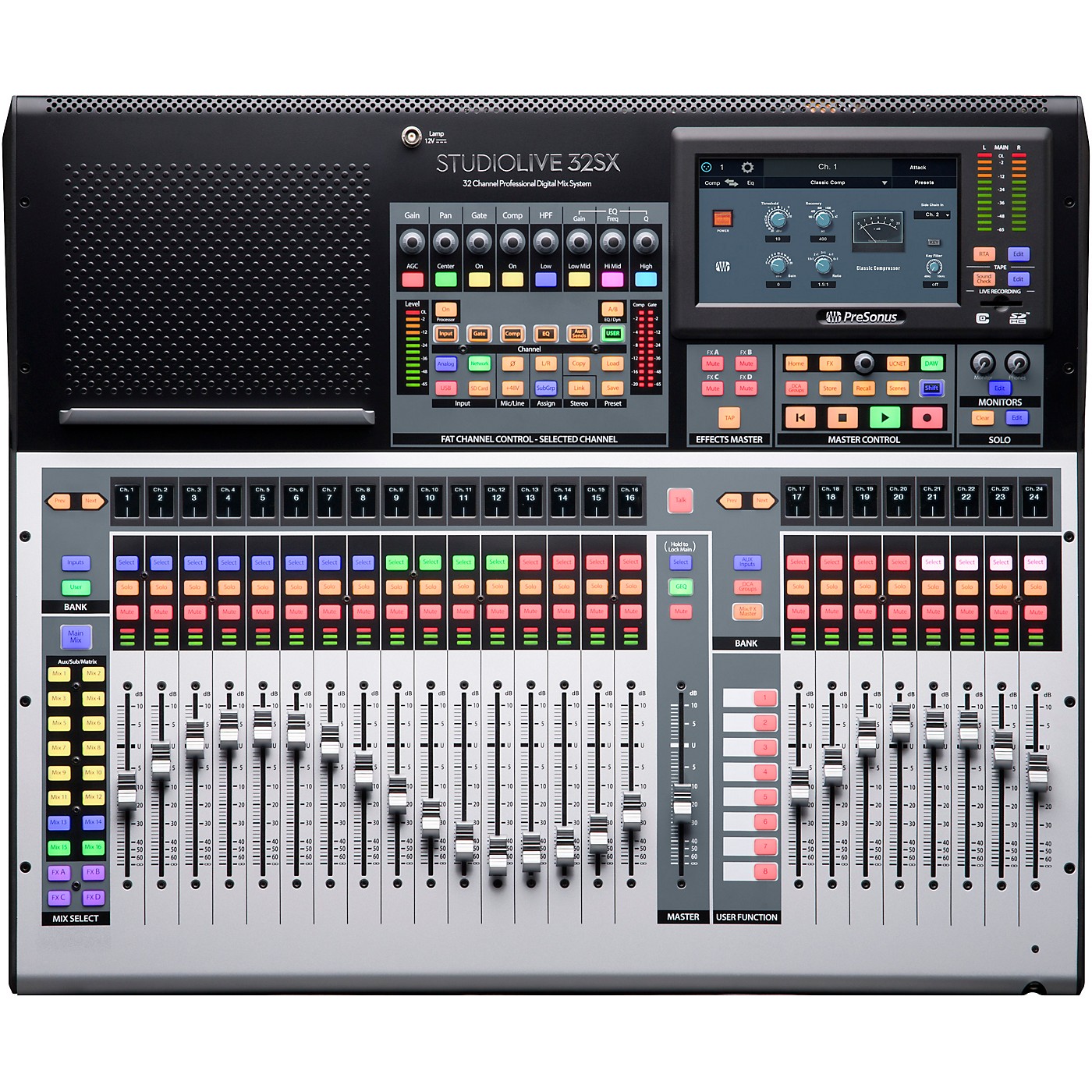 PreSonus StudioLive 32SX 32-Channel Mixer With 25 Motorized Faders and 64x64 USB Interface thumbnail