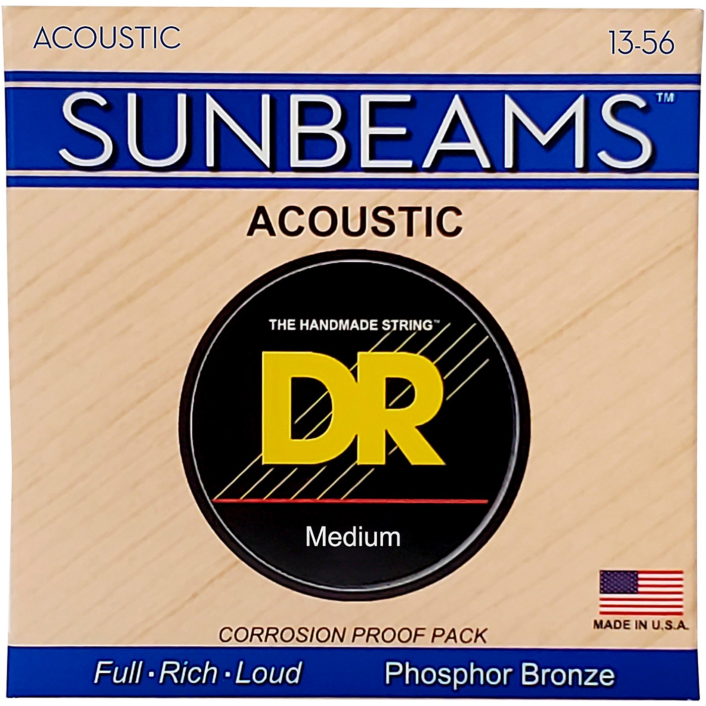 DR Strings Sunbeam Phosphor Bronze Medium Heavy Acoustic Guitar Strings thumbnail