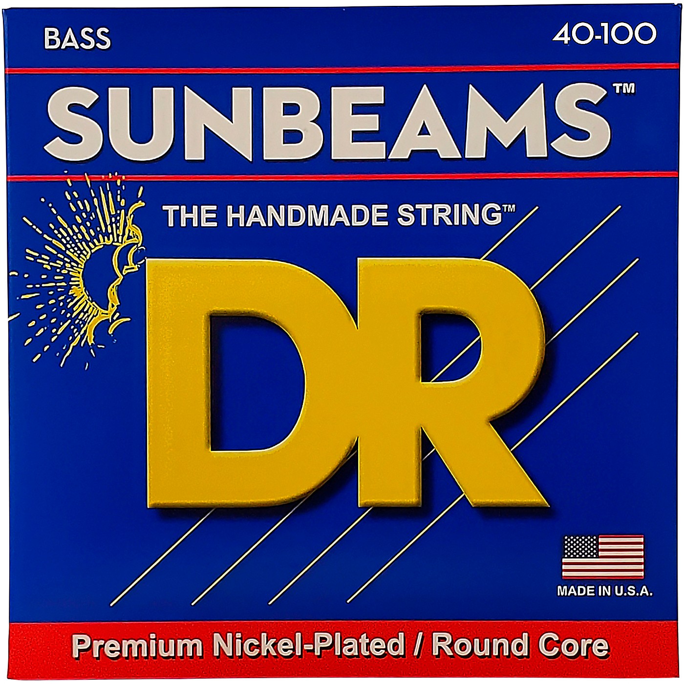 DR Strings Sunbeams NLR-40 Light 4-String Bass Strings thumbnail