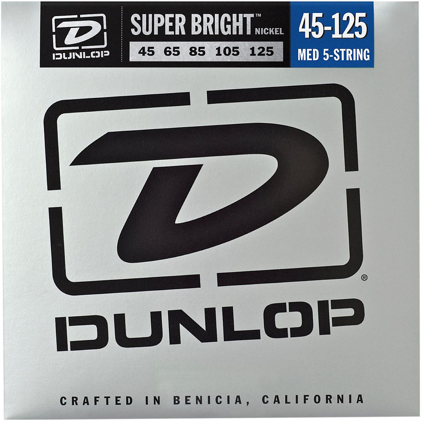 Dunlop Super Bright Nickel Medium 5-String Bass Guitar Strings thumbnail