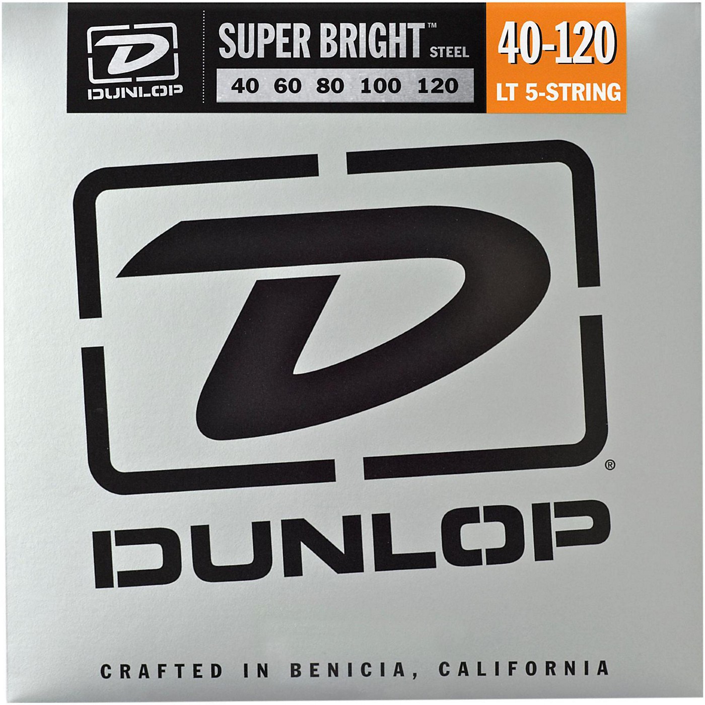 Dunlop Super Bright Steel Light 5-String Bass Guitar Strings thumbnail