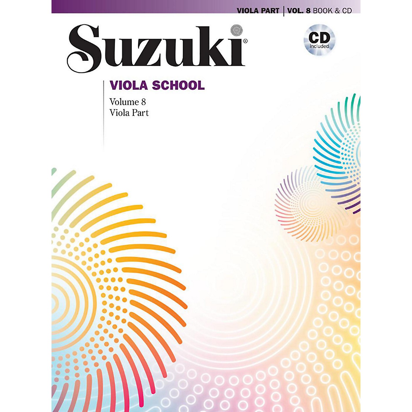 Alfred Suzuki Viola School Viola Part & CD - Volume 8 Book & CD thumbnail
