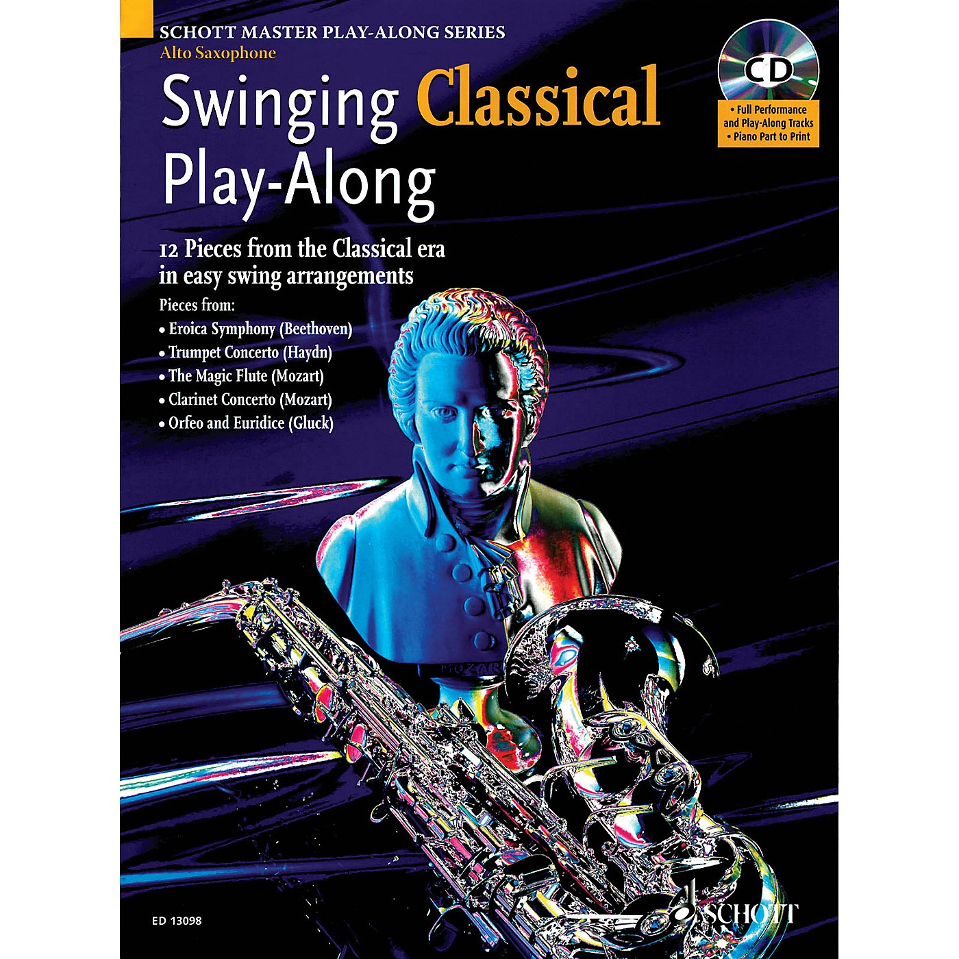 Schott Swinging Classical Play-Along Woodwind Solo Series Book with CD thumbnail