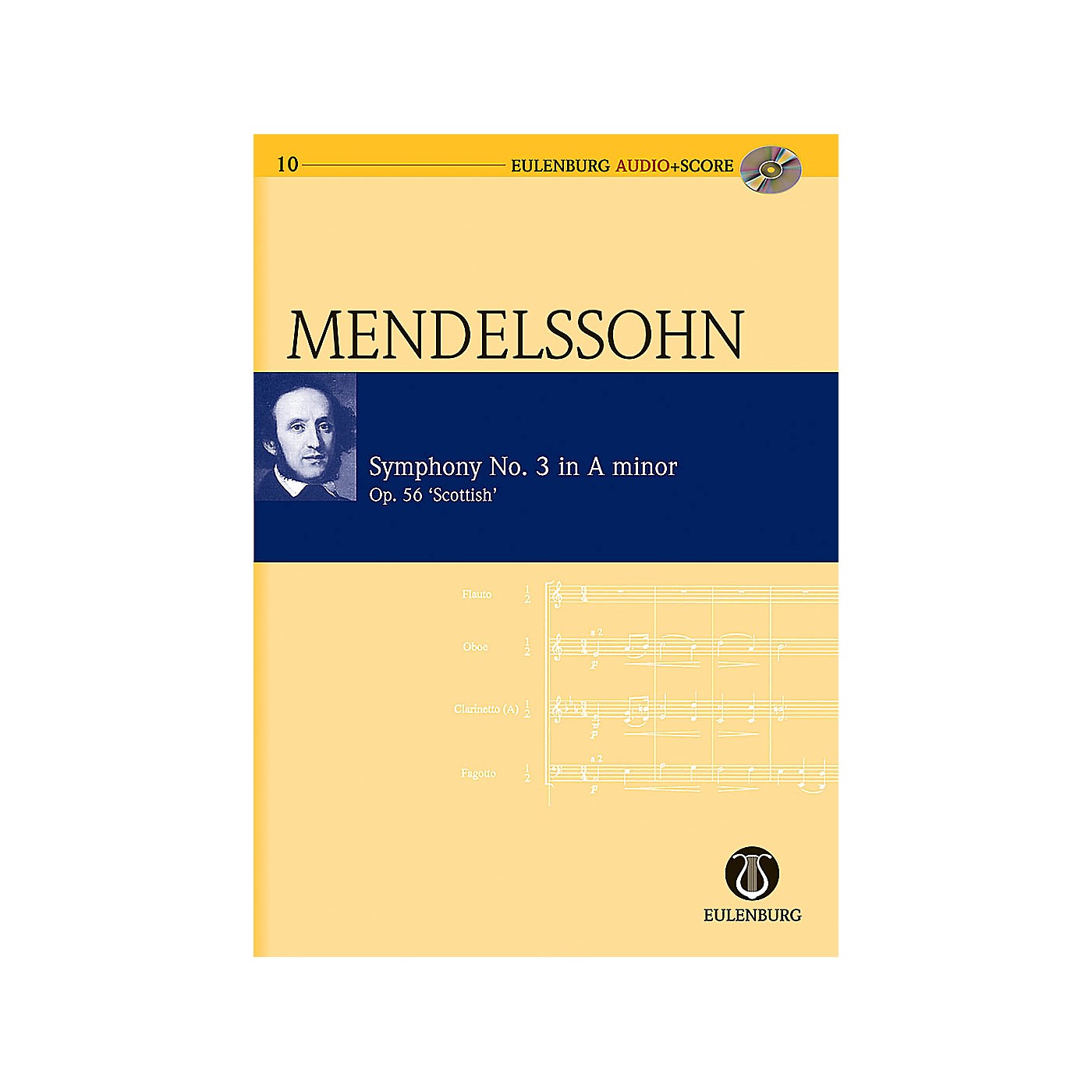 Eulenburg Symphony No. 3 in A Minor Op. 56 Scottish Symphony Eulenberg Audio plus Score Series by Felix Mendelssohn thumbnail