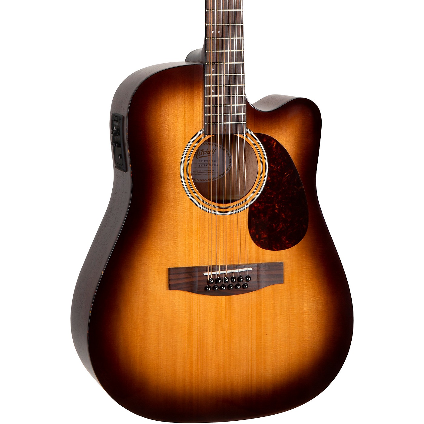 Mitchell T311-TCE Terra 12-String Dreadnought Spruce Top Acoustic-Electric Guitar thumbnail