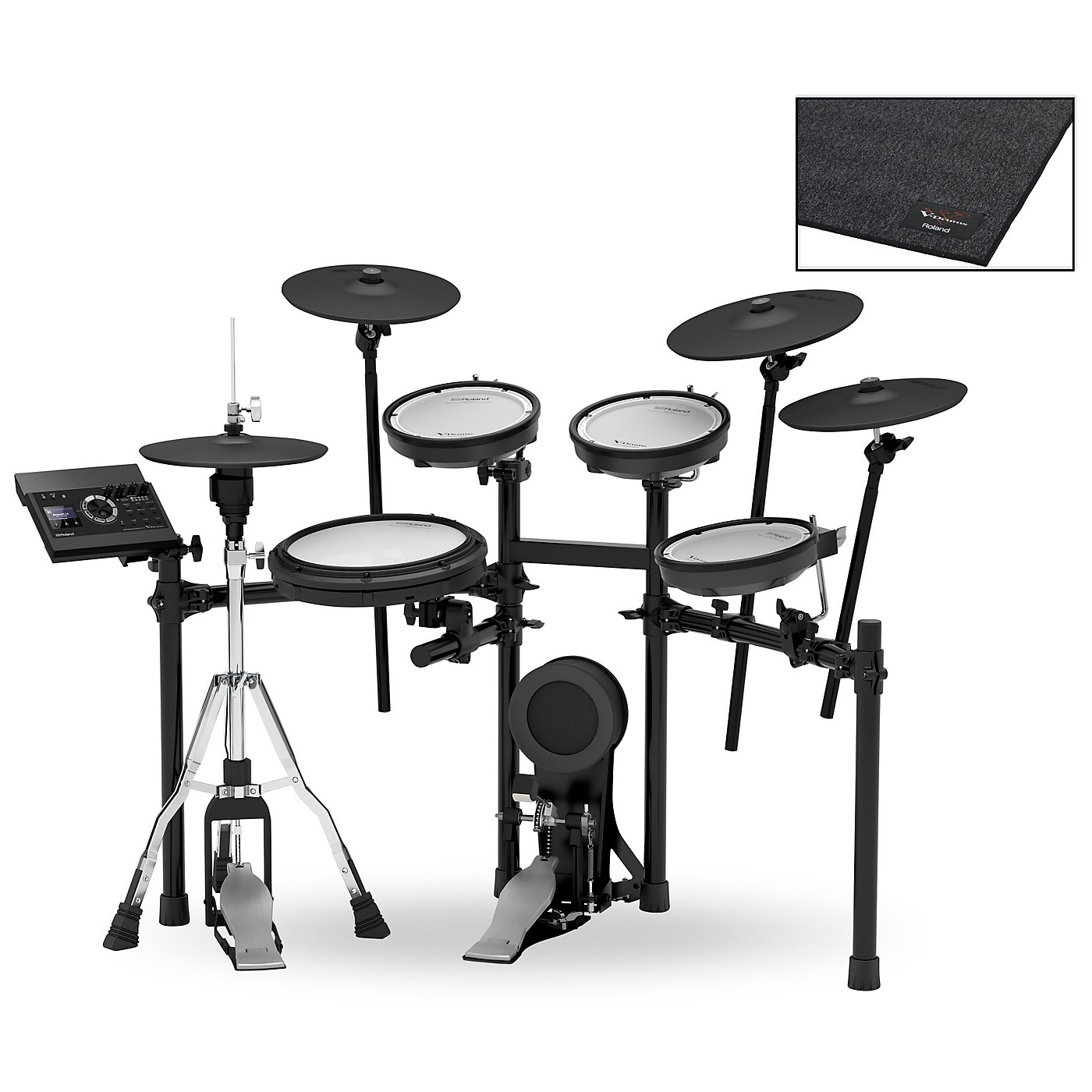 Roland TD17KVX VDrums Electronic Drum Set With TDM10 Drum Mat