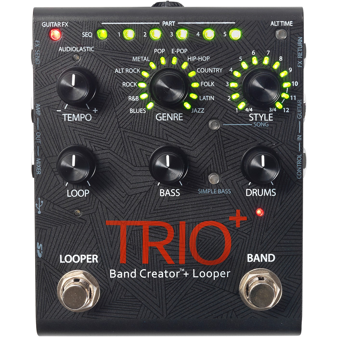 DigiTech TRIO+ Band Creator + Looper Guitar Effects Pedal thumbnail