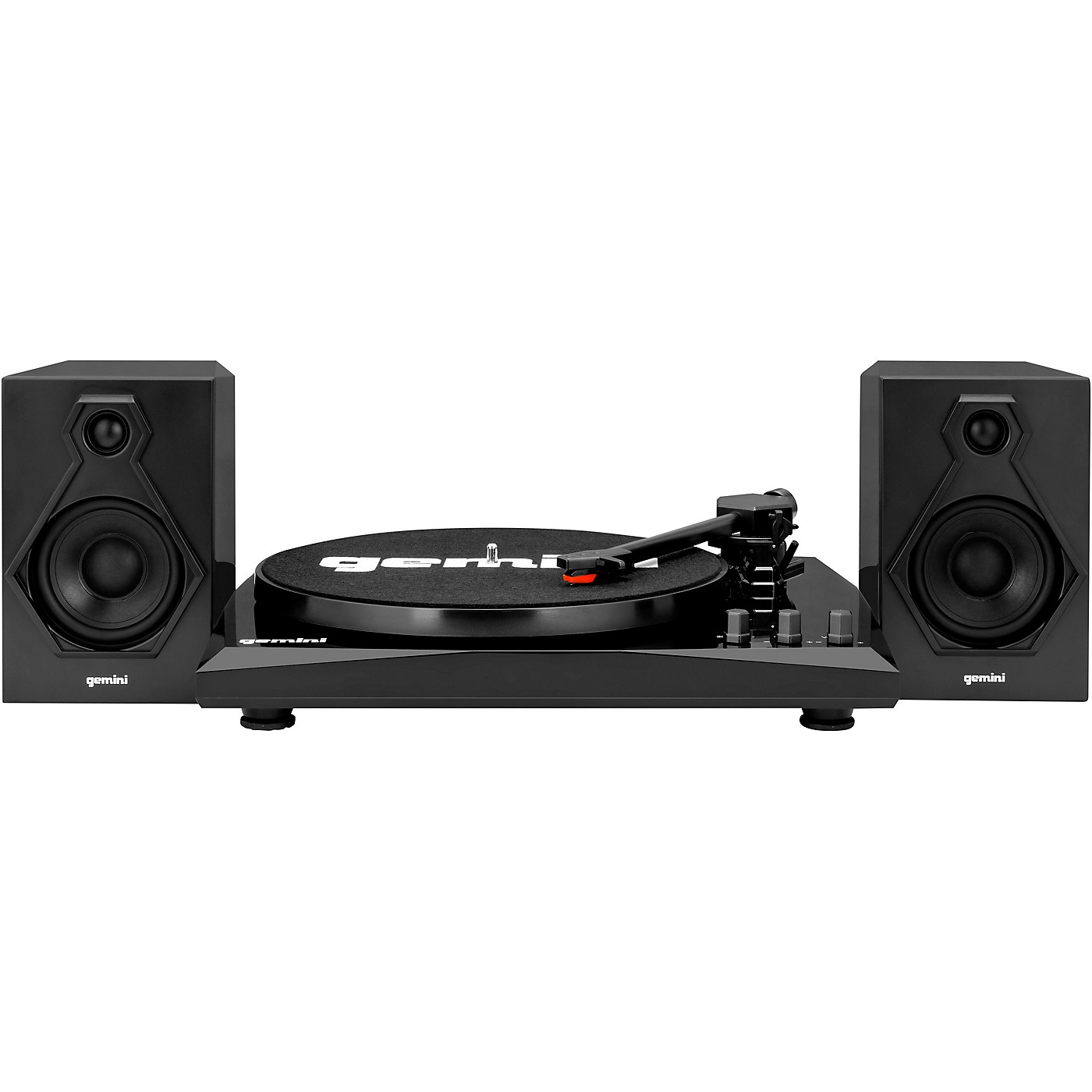 Gemini TT-900BB Vinyl Record Player Turntable With Bluetooth and Dual Stereo Speakers Black/Black thumbnail