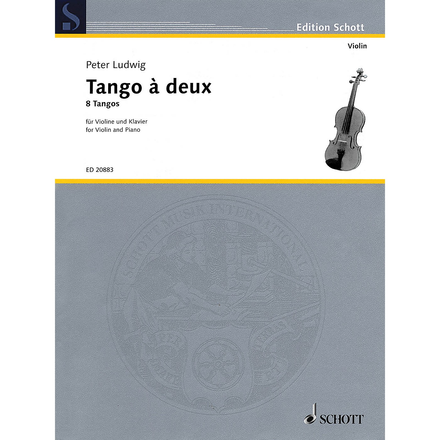 Schott Tango à Deux (Eight Tangos Violin and Piano) Schott Series Softcover Composed by Peter Ludwig thumbnail