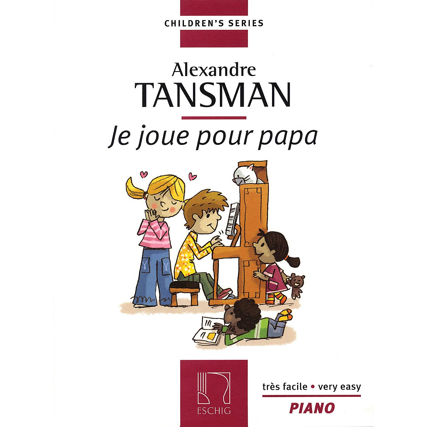 Max Eschig Tansman - I Play for Papa (Je Joue Pour Papa) (12 Easy Pieces for Piano) Editions Durand Series thumbnail