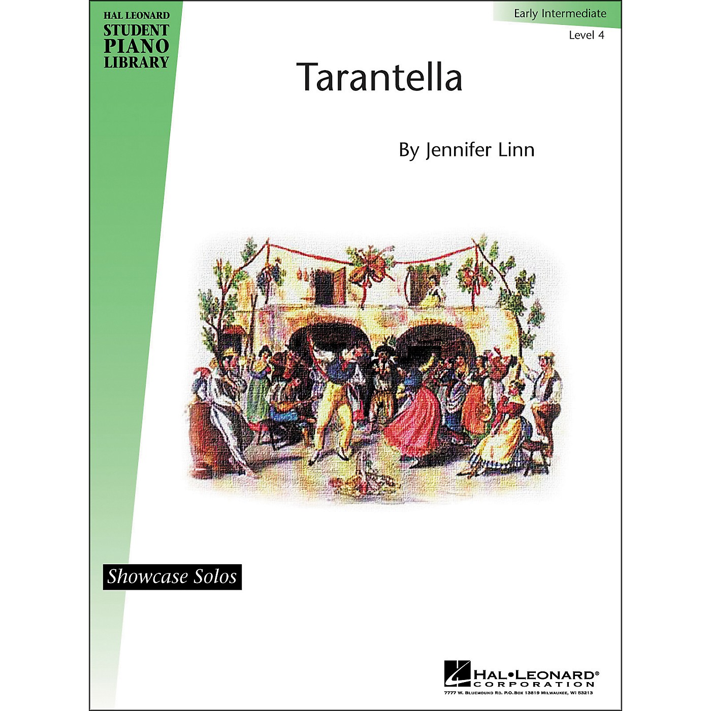 Hal Leonard Tarantella Early Intermediate Level 4 Showcase Solos Hal Leonard Student Piano Library by Jennifer Linn thumbnail