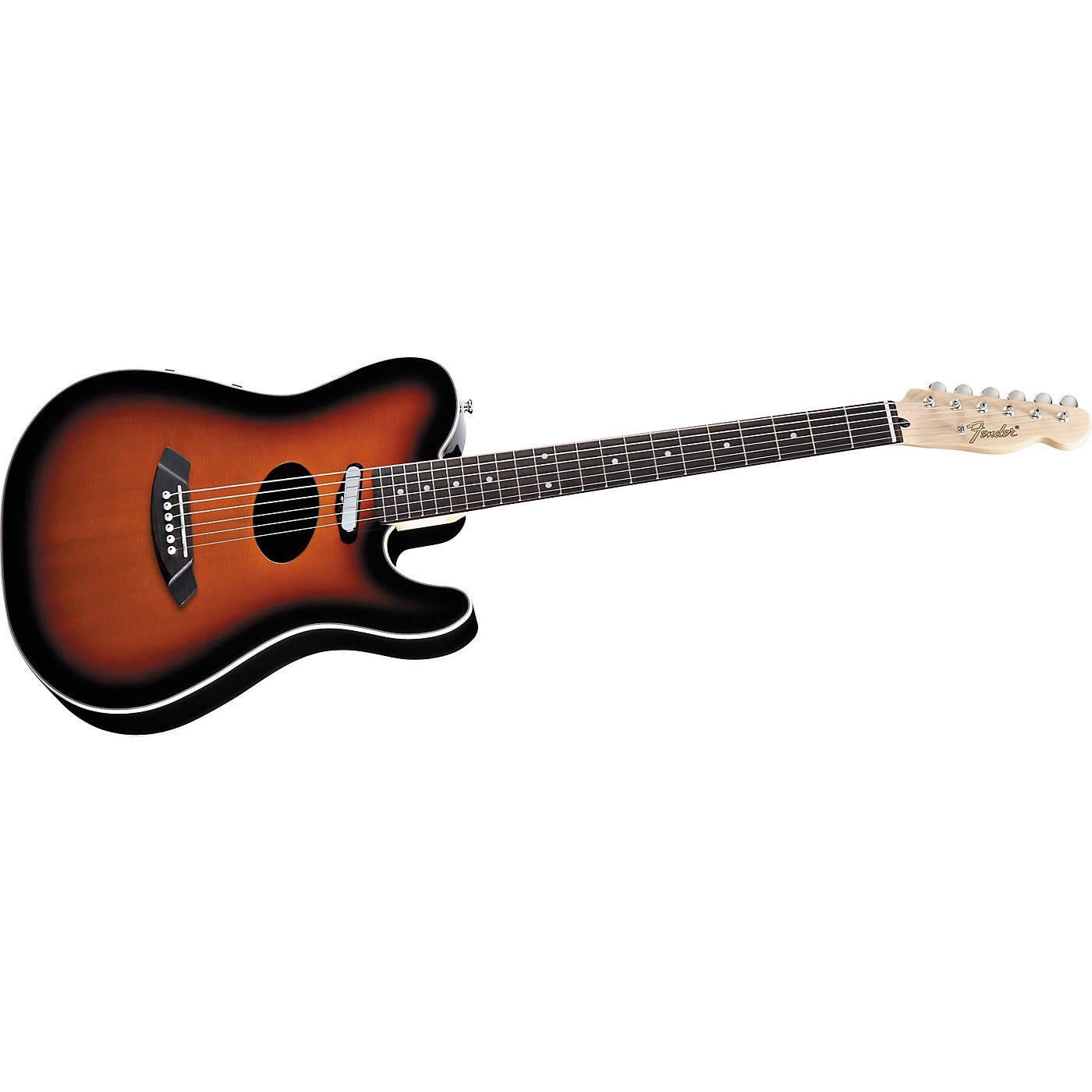 Fender Telecoustic Deluxe Acoustic Electric Guitar - Woodwind & Brasswind